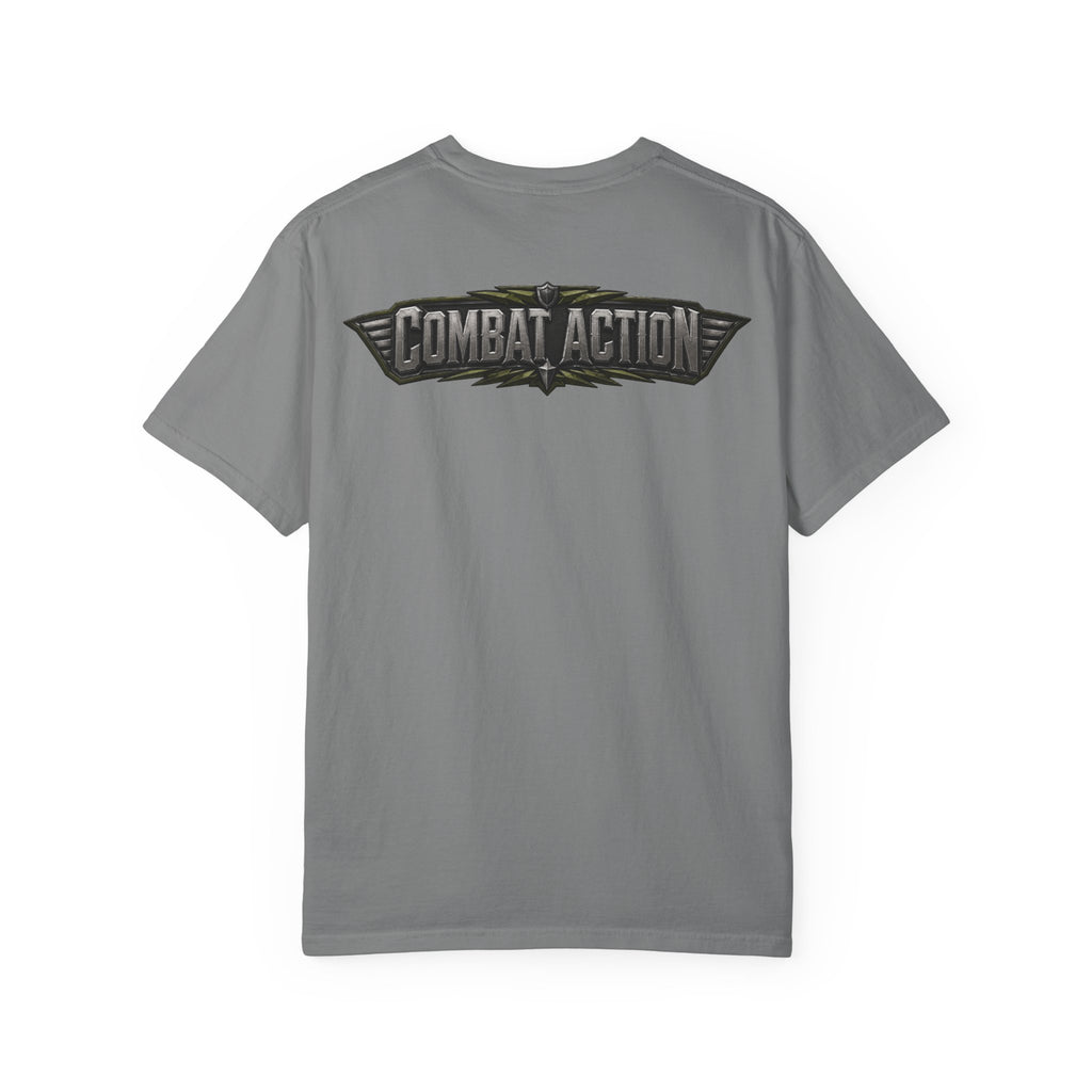 Combat Action T-Shirt — Military Patch Graphic Tee