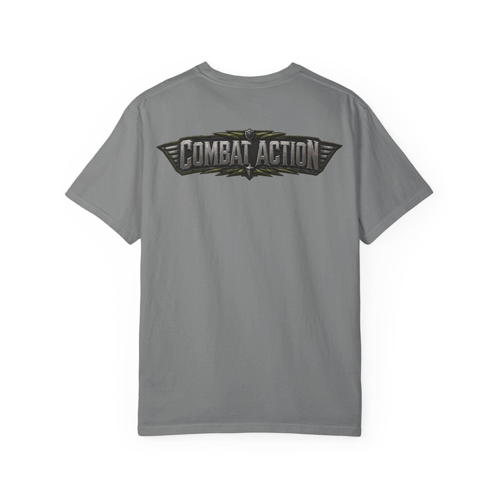 Combat Action T-Shirt — Military Patch Graphic Tee