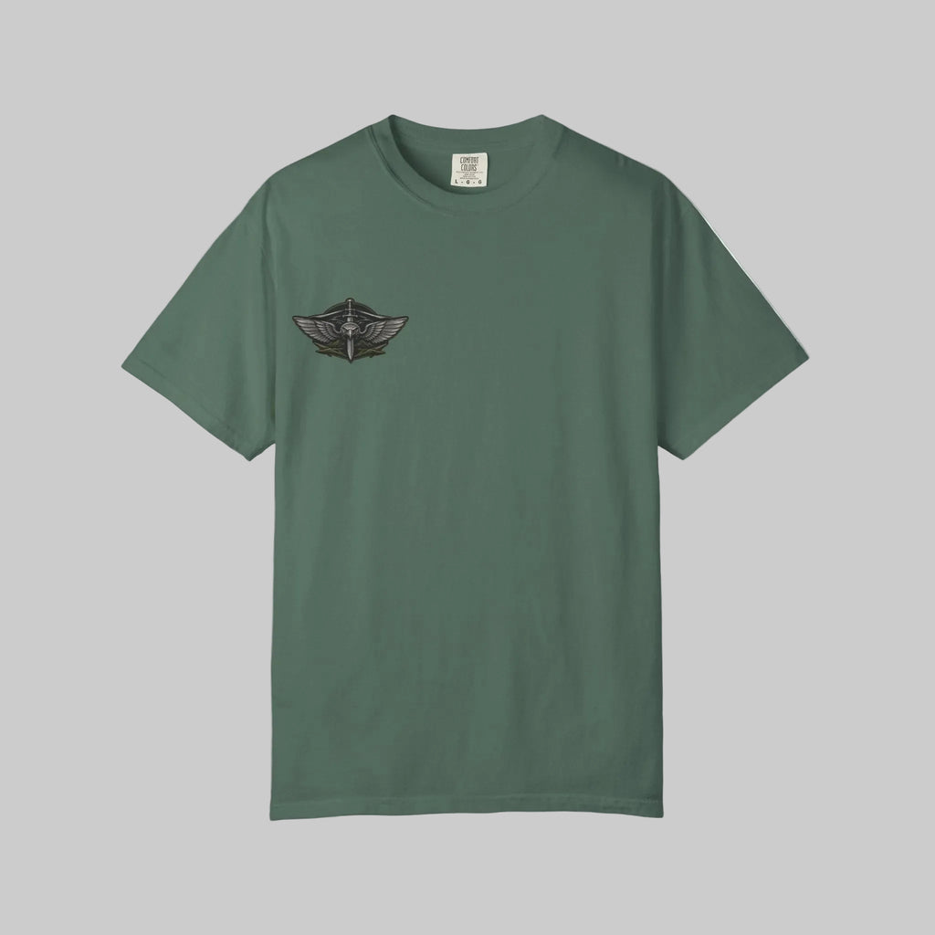 Winged Skull Chest Logo T-Shirt