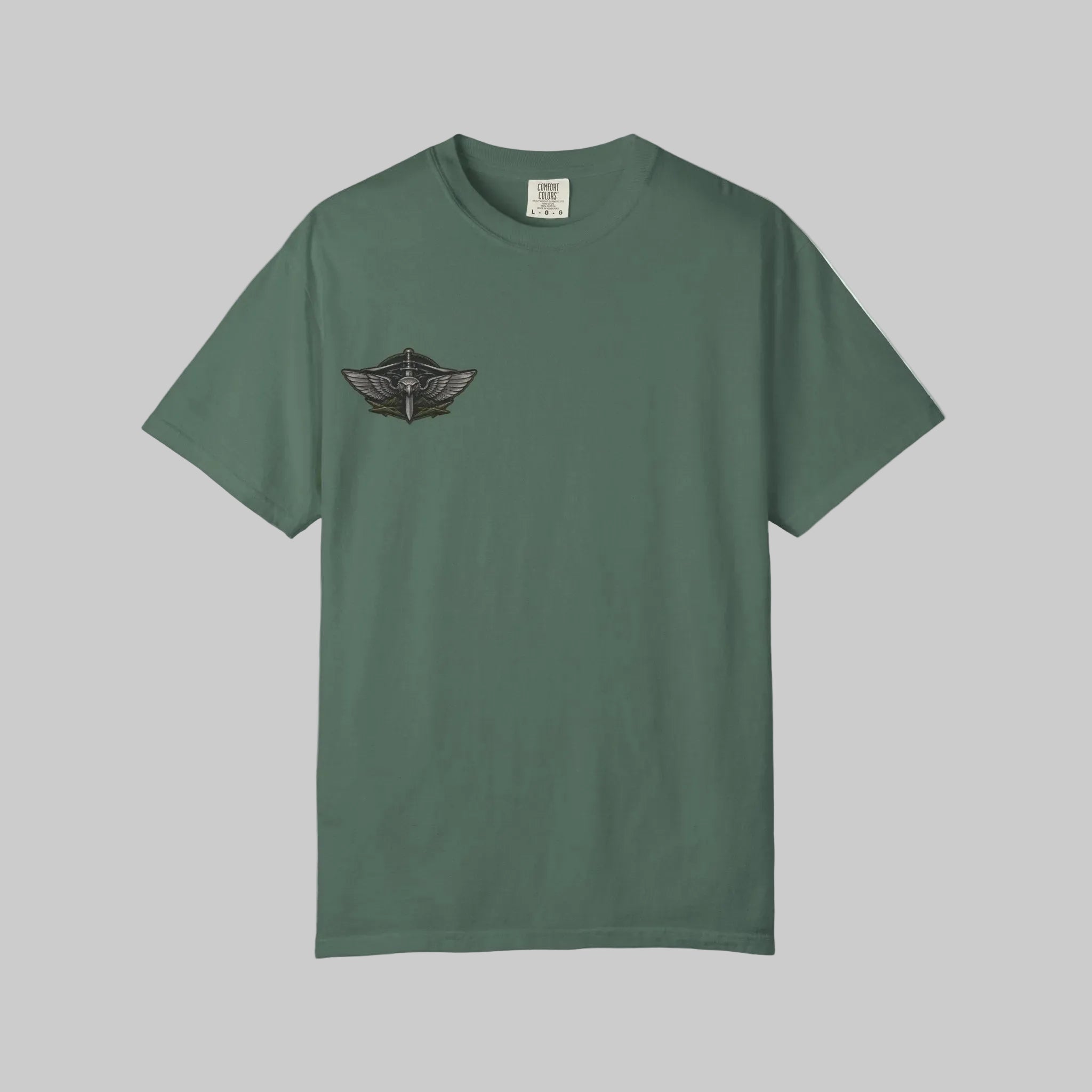 Winged Skull Chest Logo T-Shirt