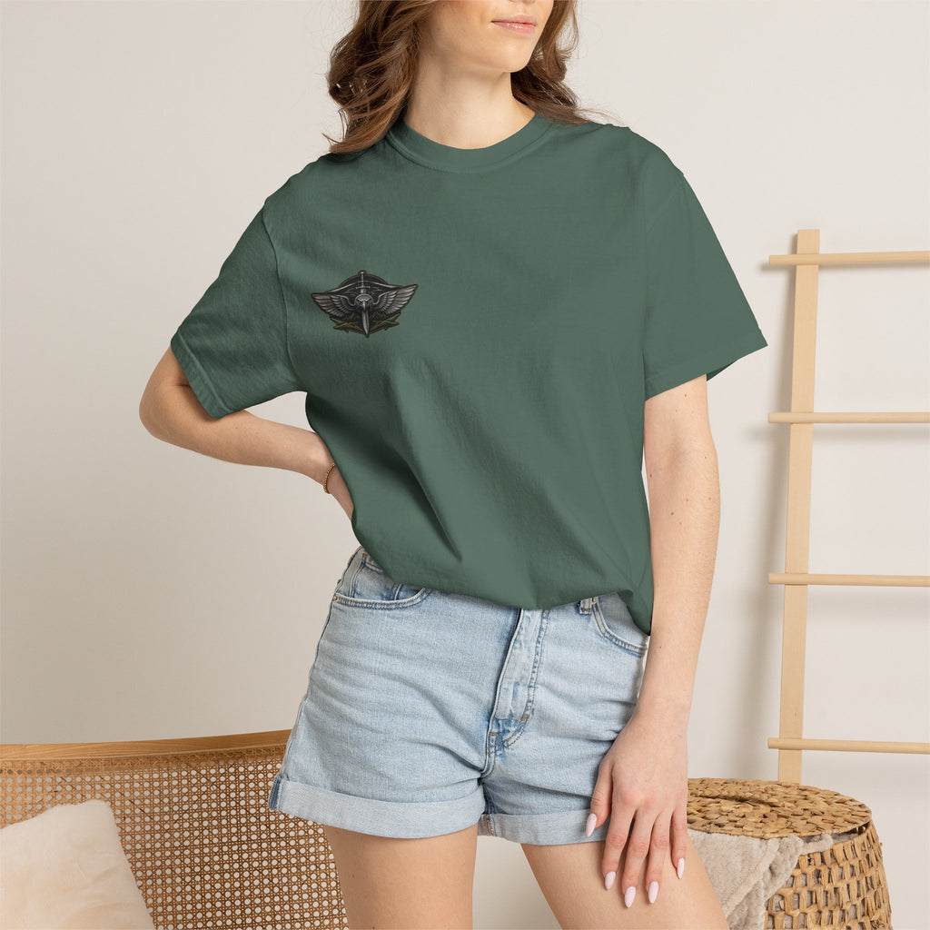 Winged Skull Chest Logo T-Shirt