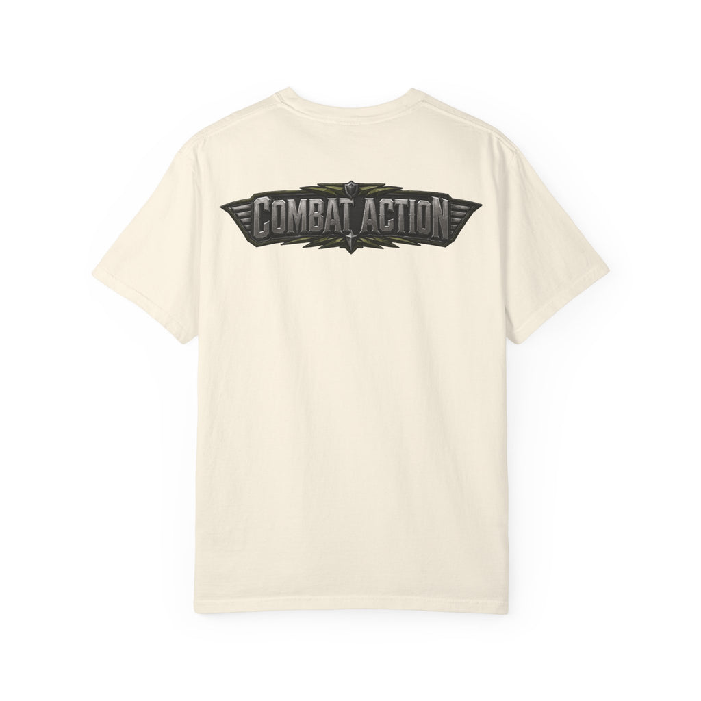 Combat Action T-Shirt — Military Patch Graphic Tee