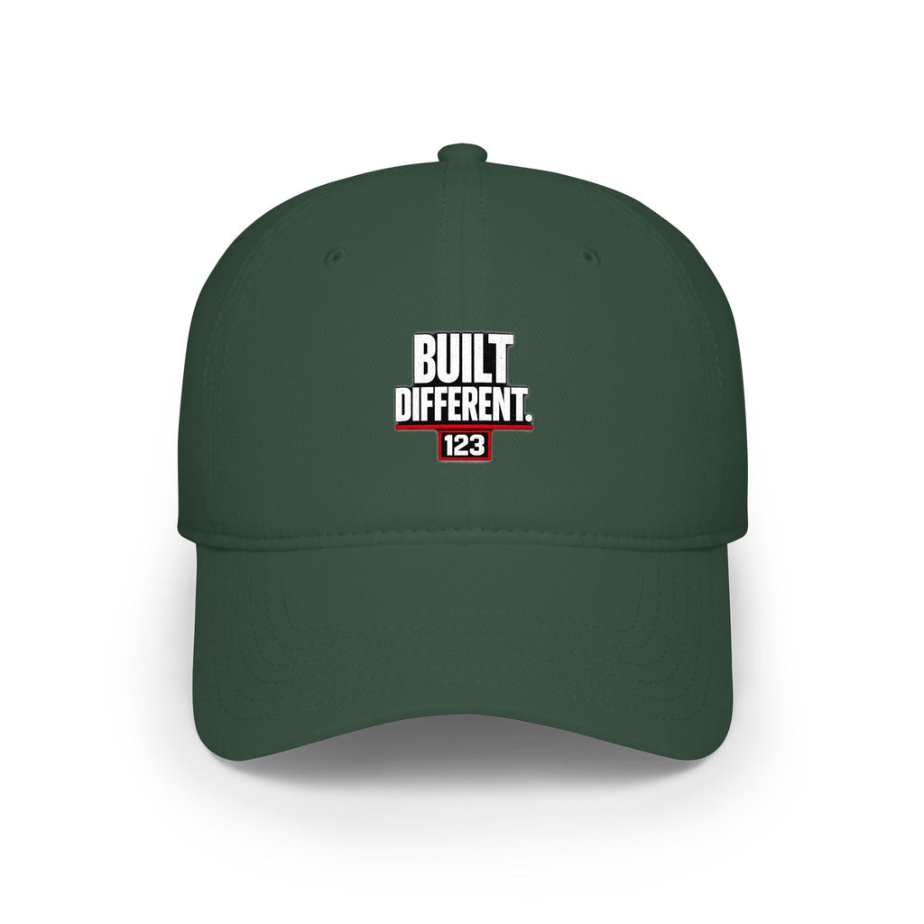 Built Different 123 Red Baseball Cap