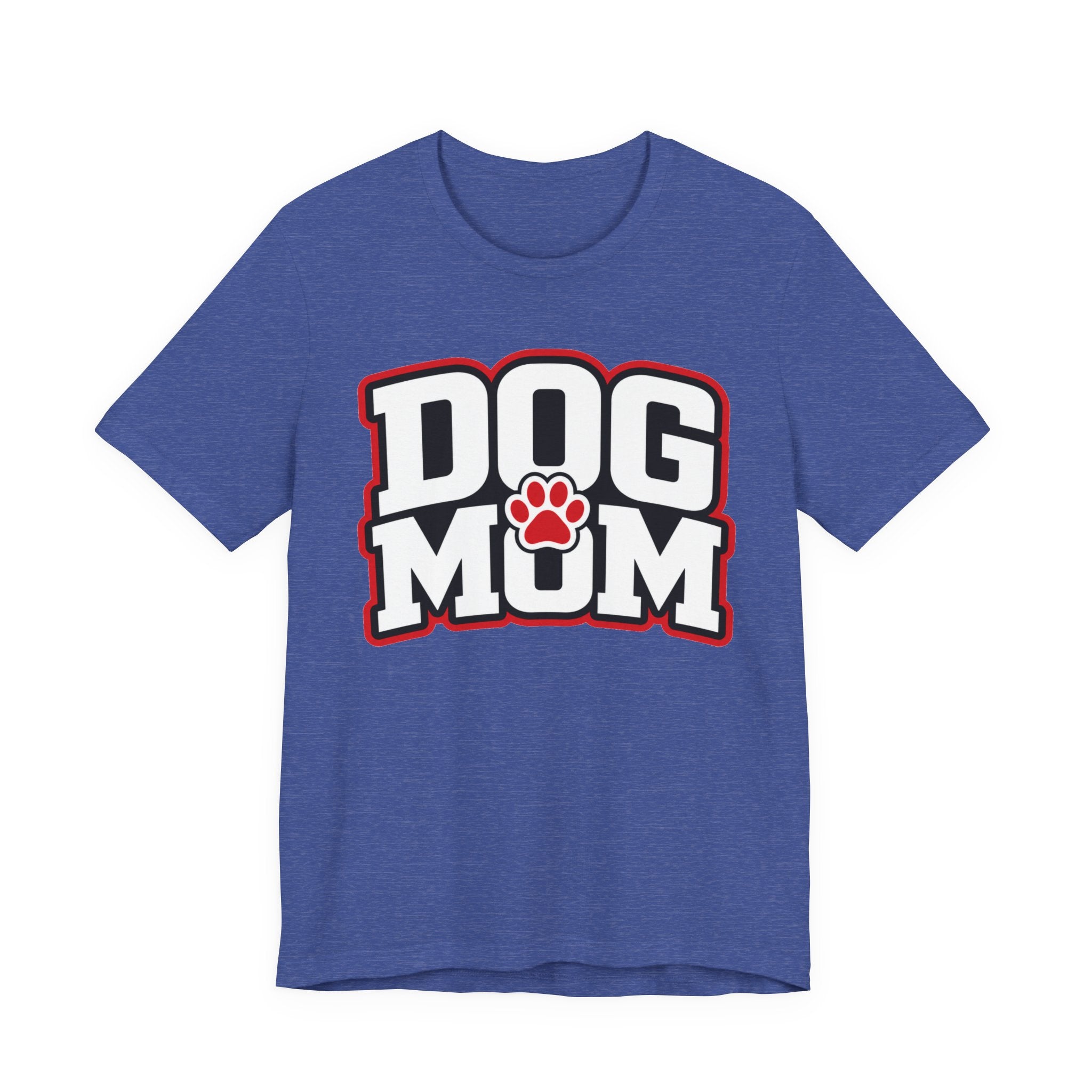 Dog Mom T-Shirt — Bold Paw Graphic Tee for Dog Lovers