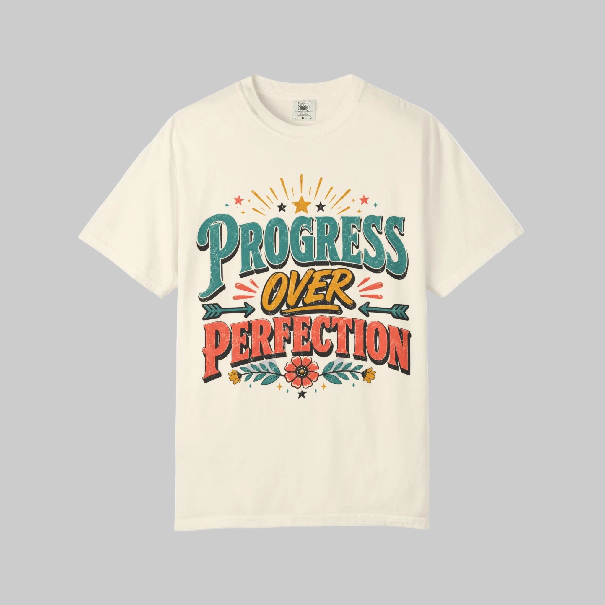 Progress Over Perfection T-Shirt — Motivational Graphic Tee