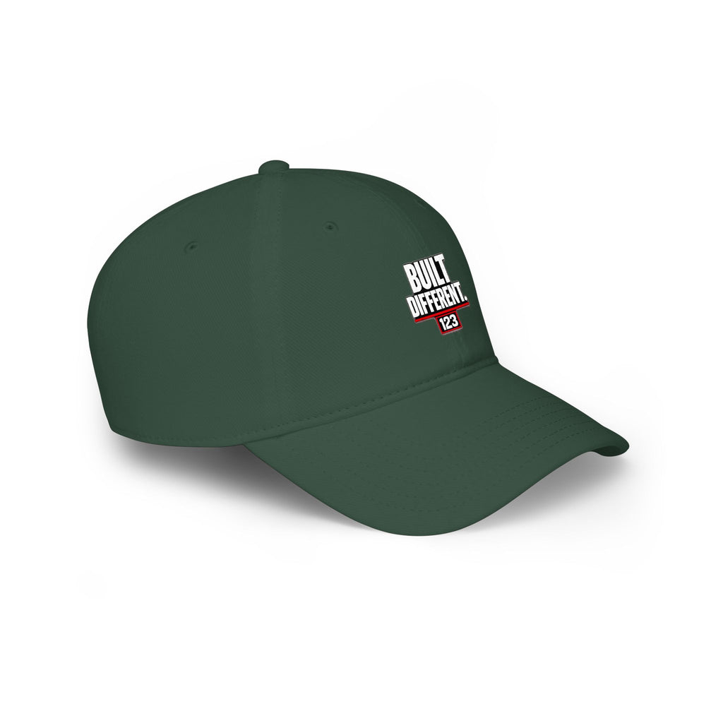 Built Different 123 Red Baseball Cap
