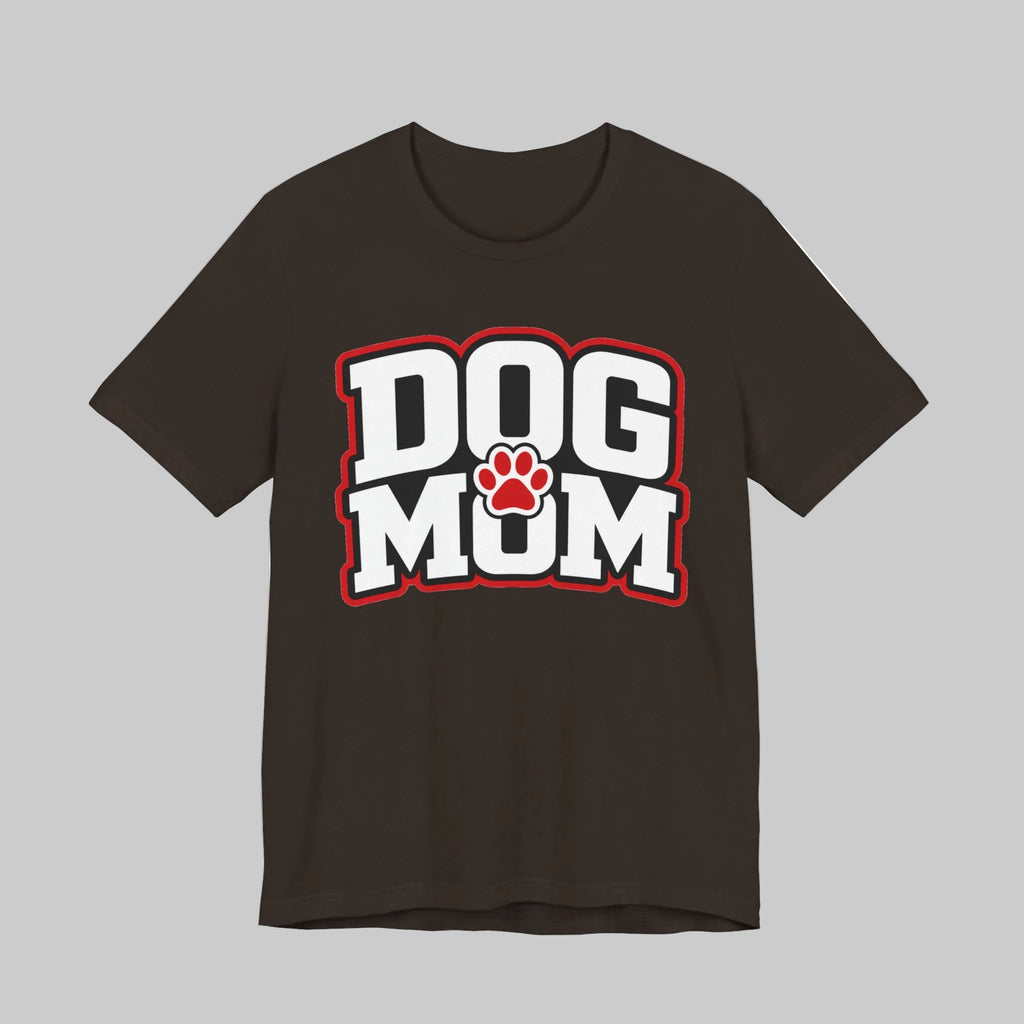 Dog Mom T-Shirt — Bold Paw Graphic Tee for Dog Lovers