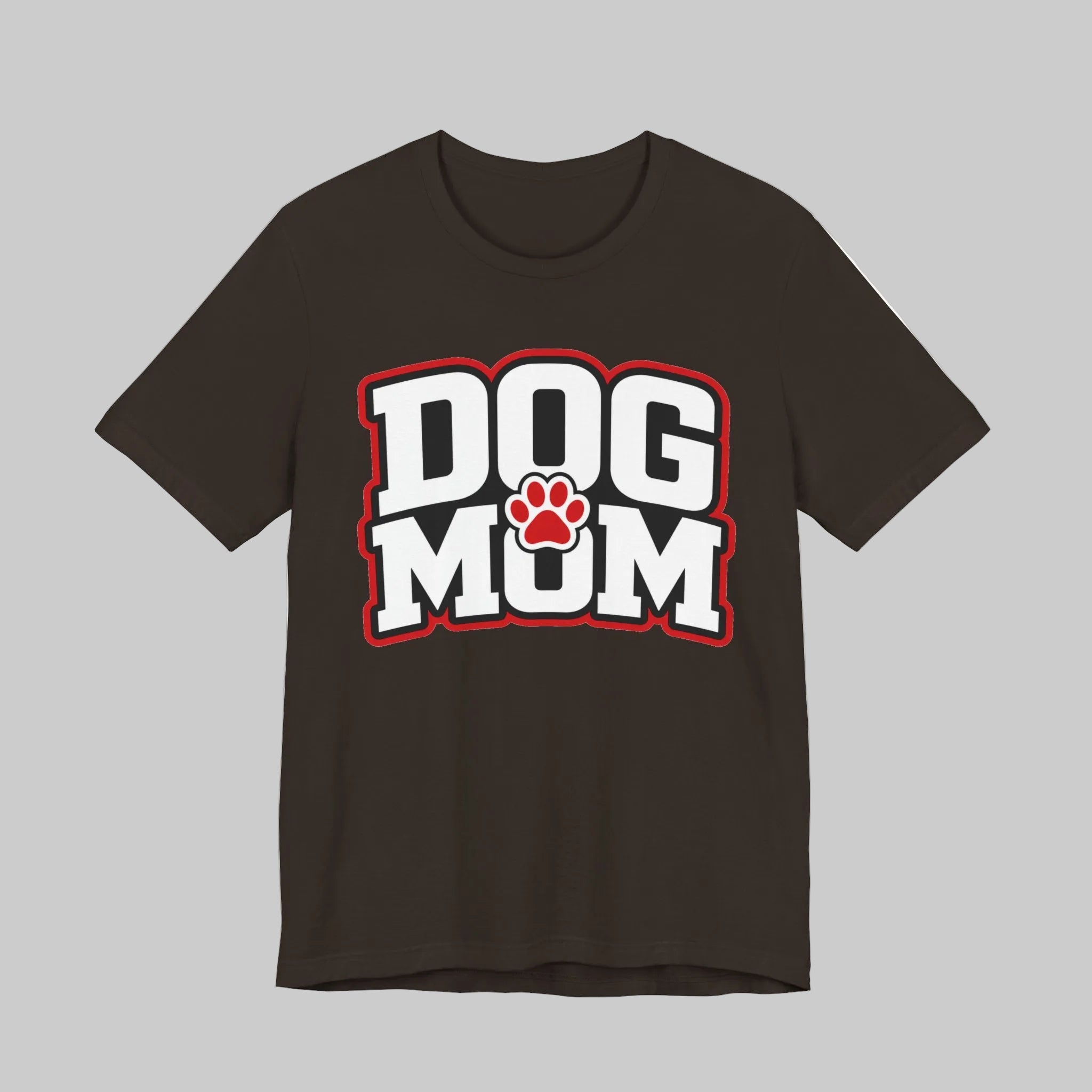 Dog Mom T-Shirt — Bold Paw Graphic Tee for Dog Lovers