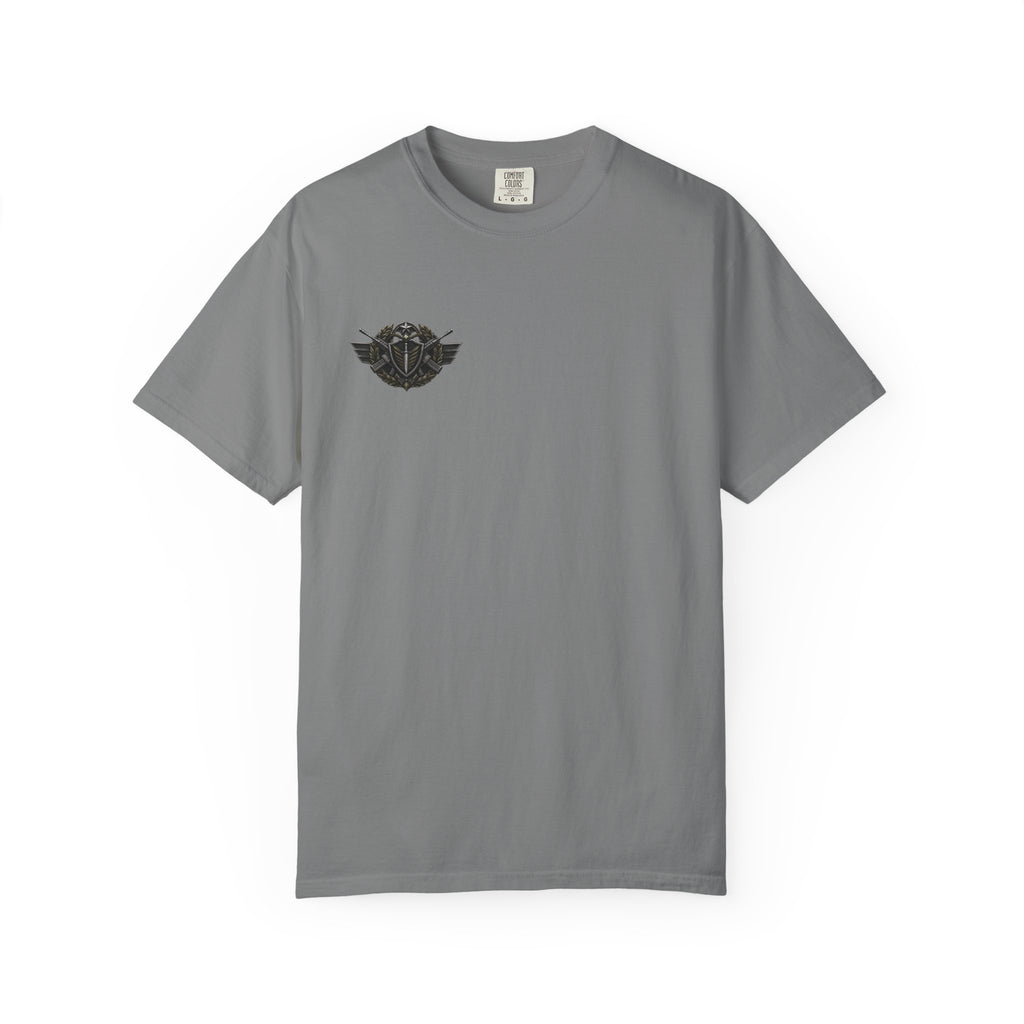 Vintage Winged Skull T-Shirt — Small Chest Graphic, Edgy Biker Style