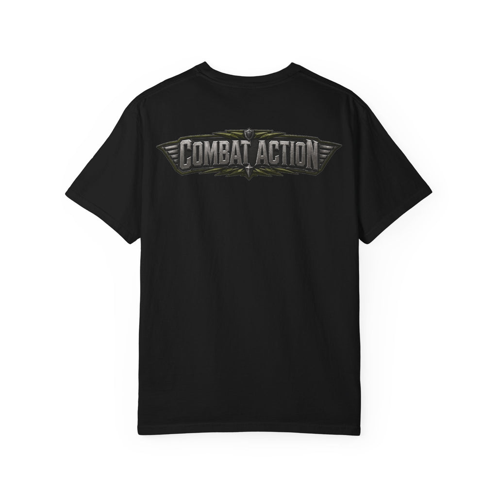 Combat Action T-Shirt — Military Patch Graphic Tee
