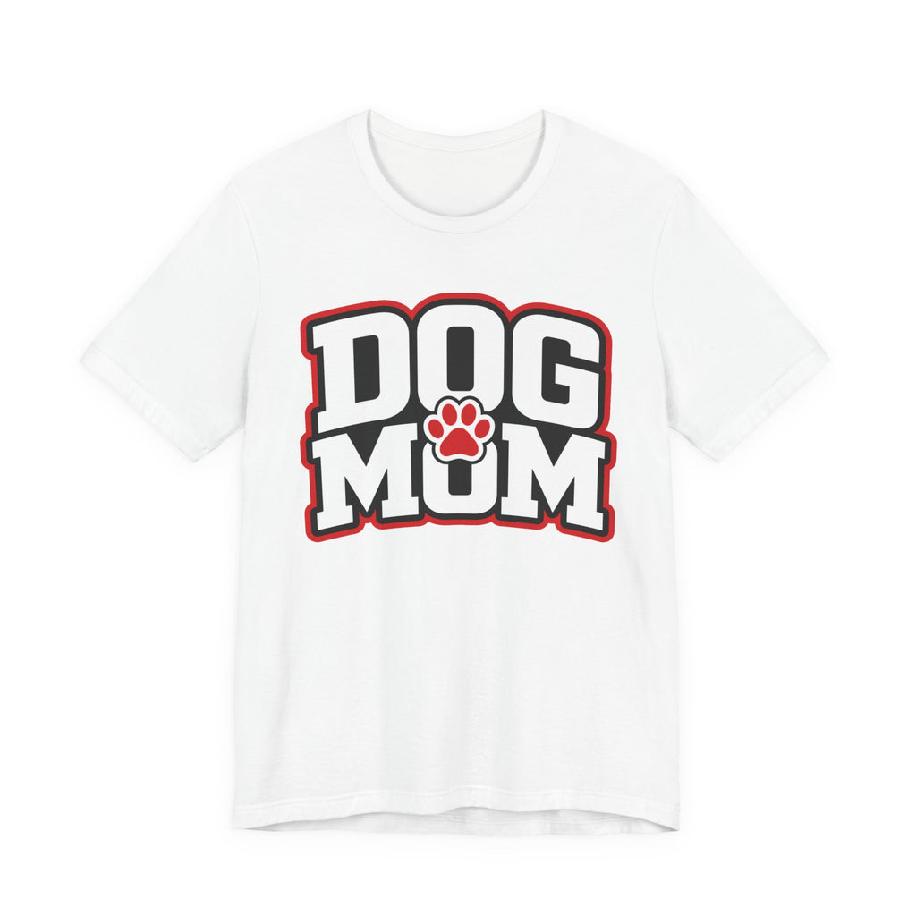 Dog Mom T-Shirt — Bold Paw Graphic Tee for Dog Lovers