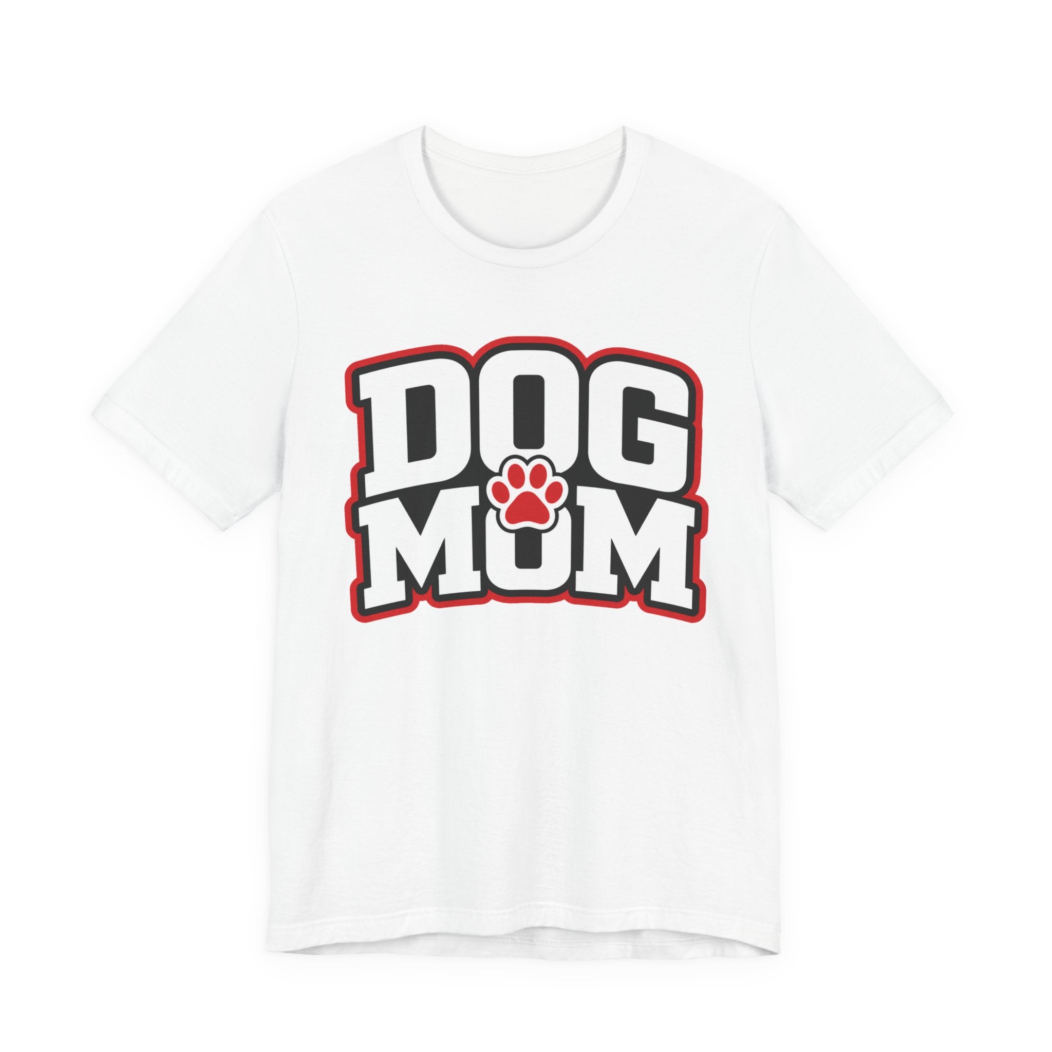 Dog Mom T-Shirt — Bold Paw Graphic Tee for Dog Lovers