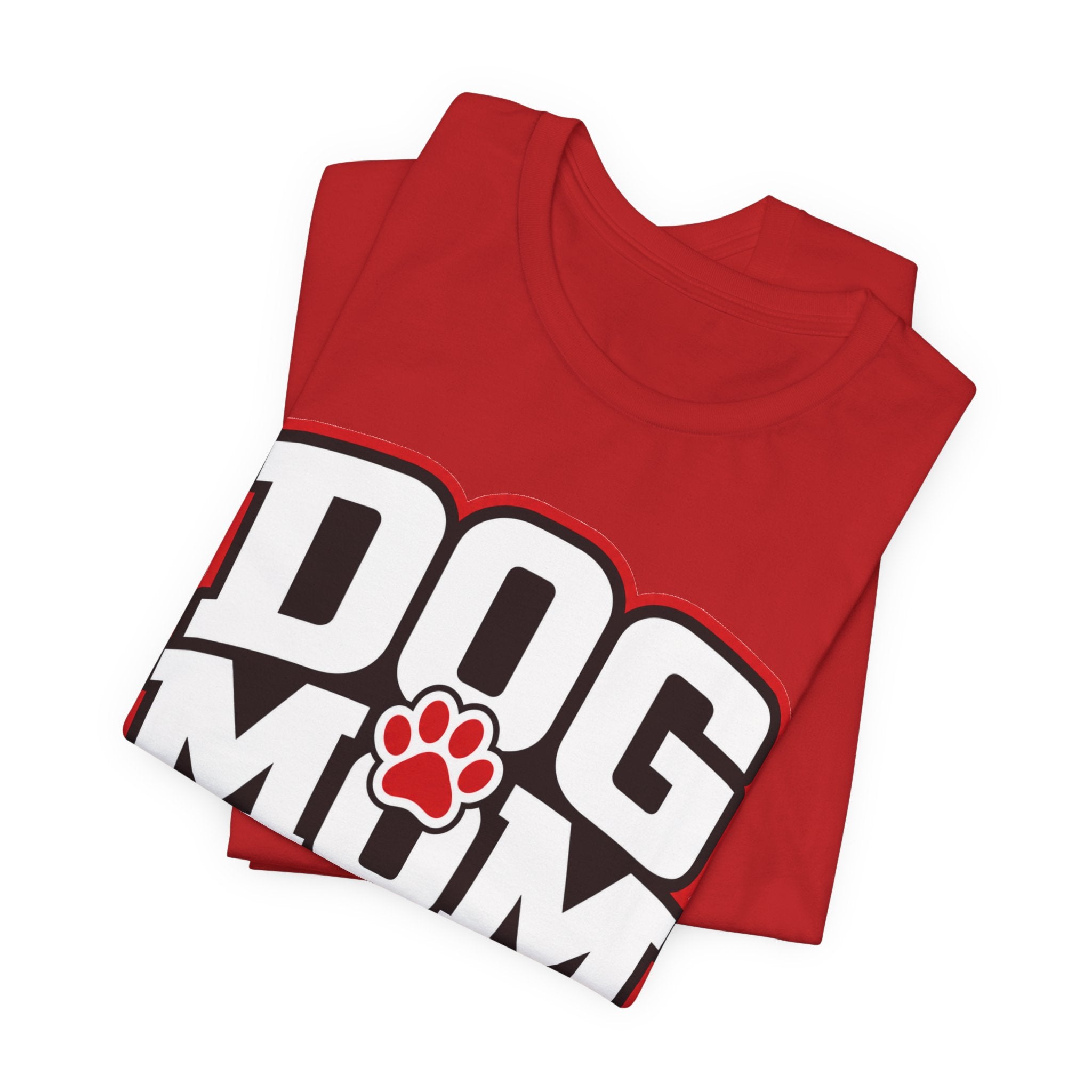 Dog Mom T-Shirt — Bold Paw Graphic Tee for Dog Lovers