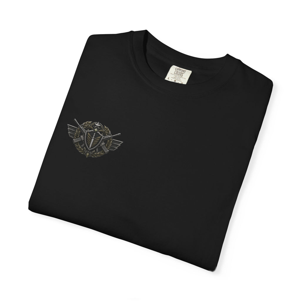 Vintage Winged Skull T-Shirt — Small Chest Graphic, Edgy Biker Style