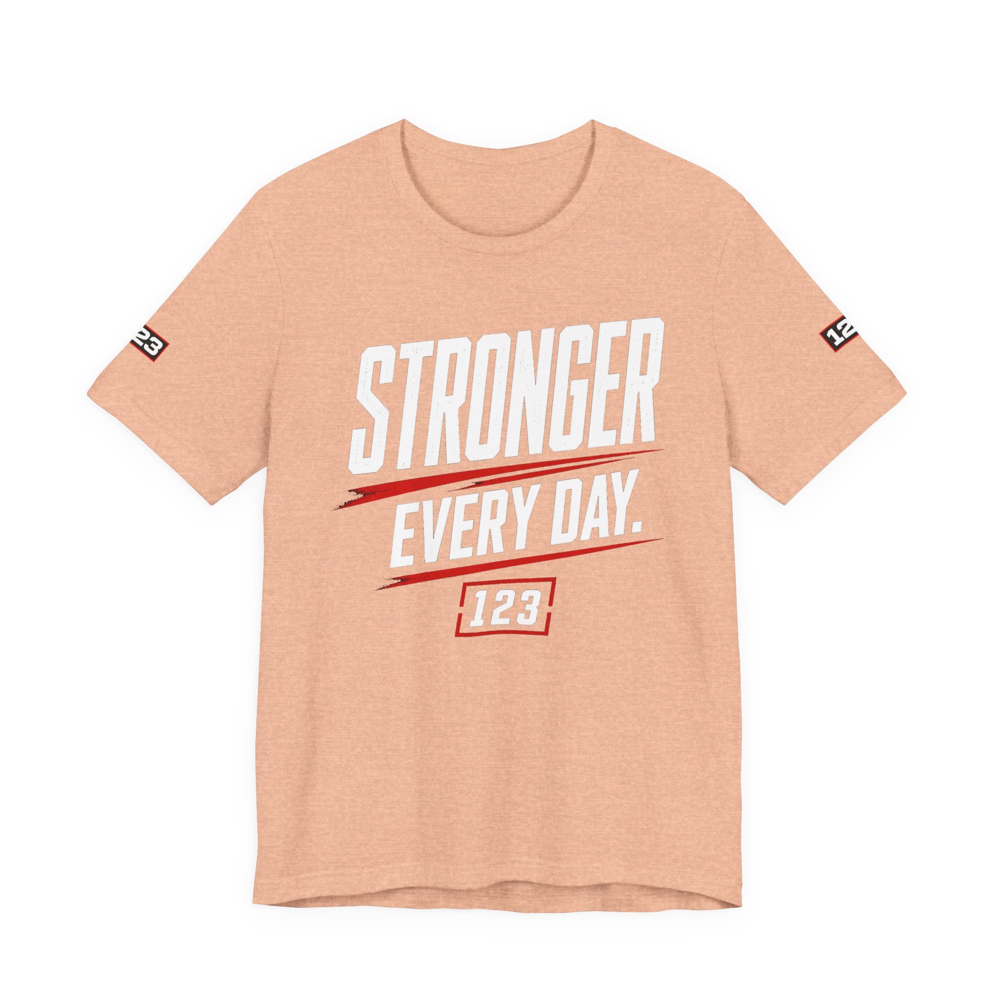 Stronger Every Day Tee — Minimal Motivational Graphic T-Shirt