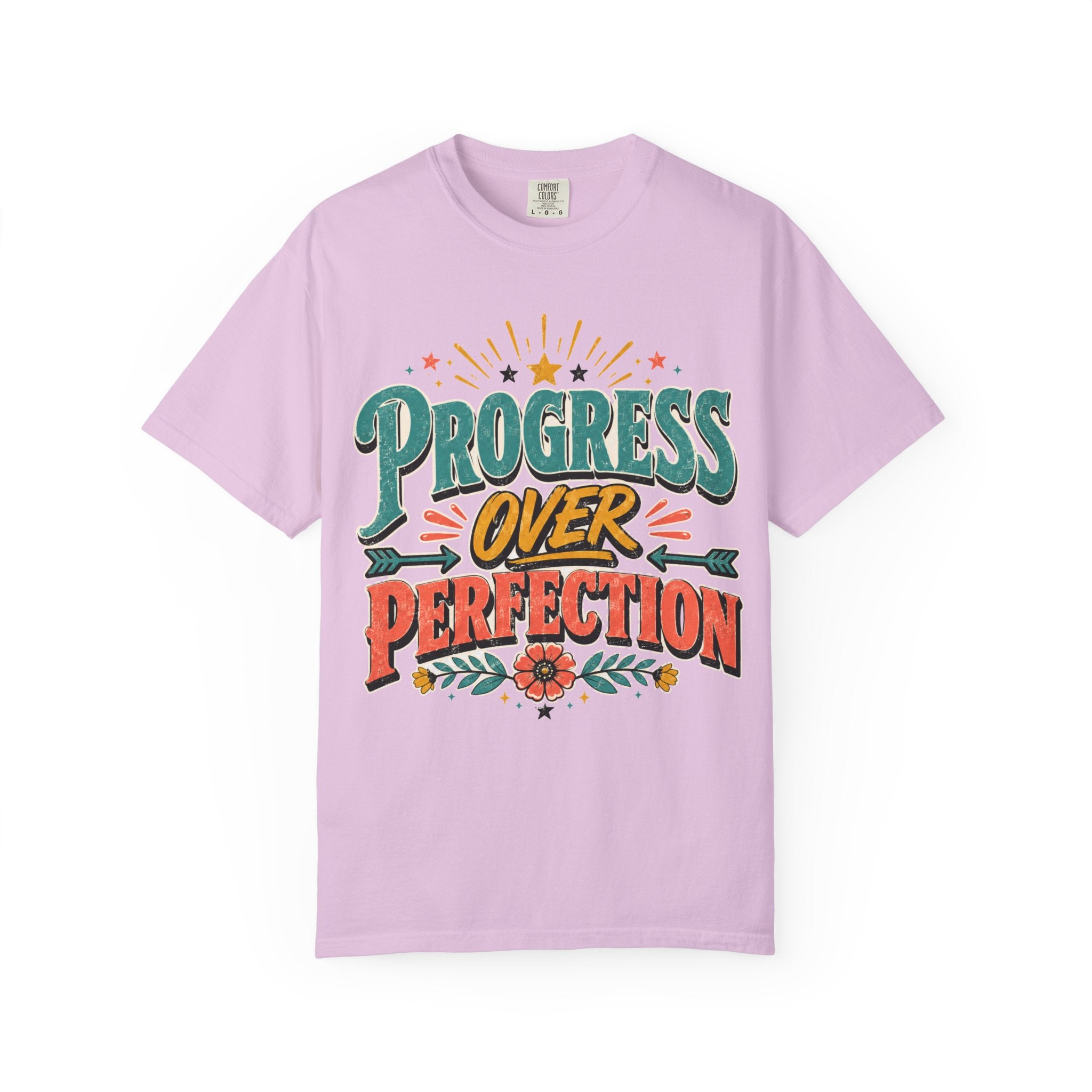 Progress Over Perfection T-Shirt — Motivational Graphic Tee