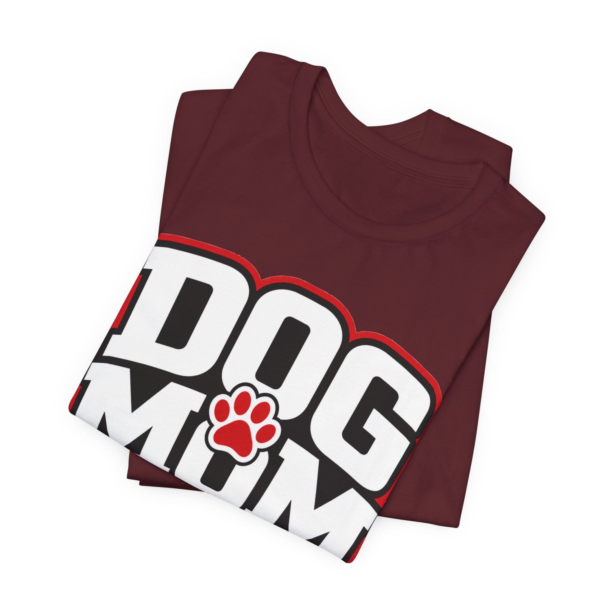 Dog Mom T-Shirt — Bold Paw Graphic Tee for Dog Lovers