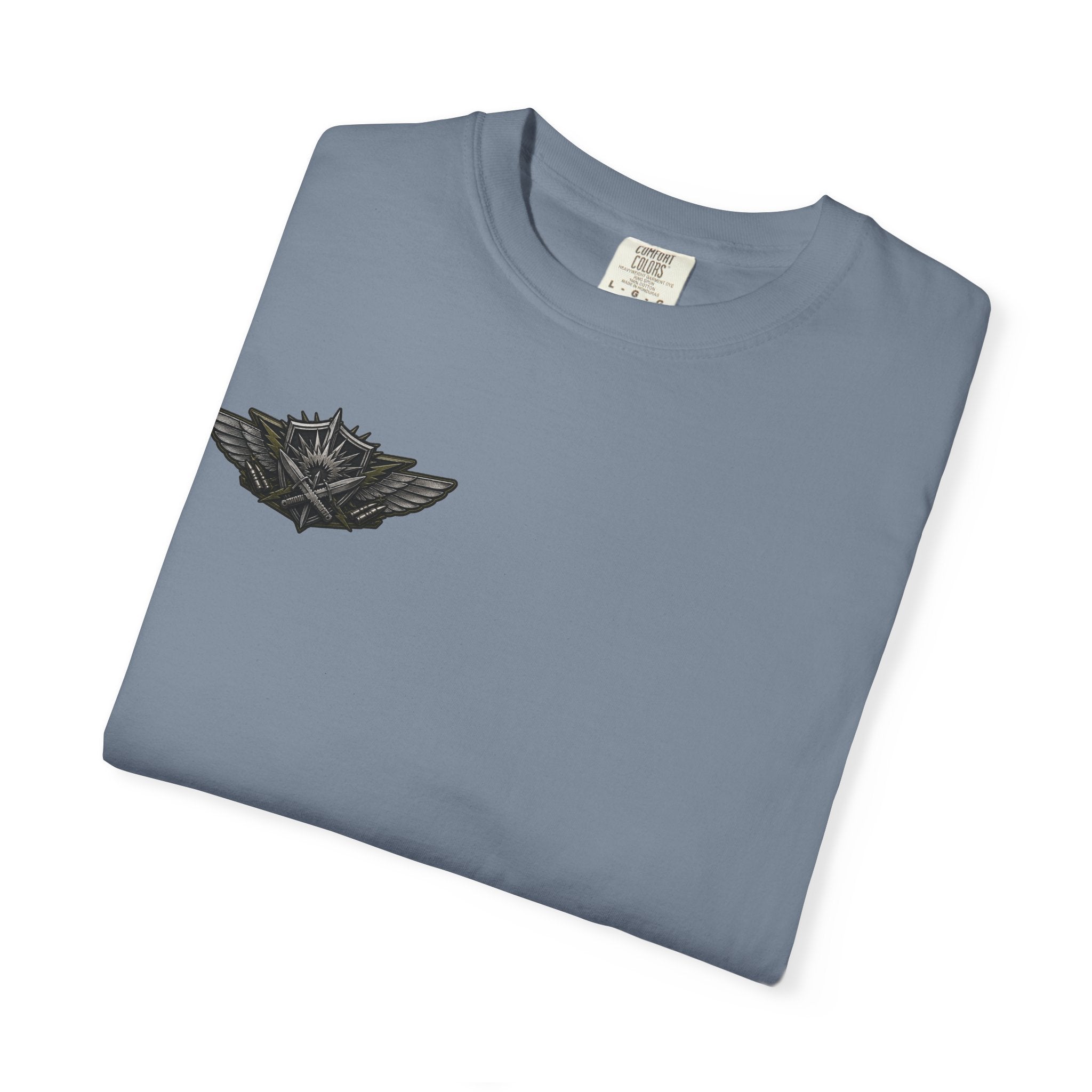 Combat Action T-Shirt — Military Patch Graphic Tee