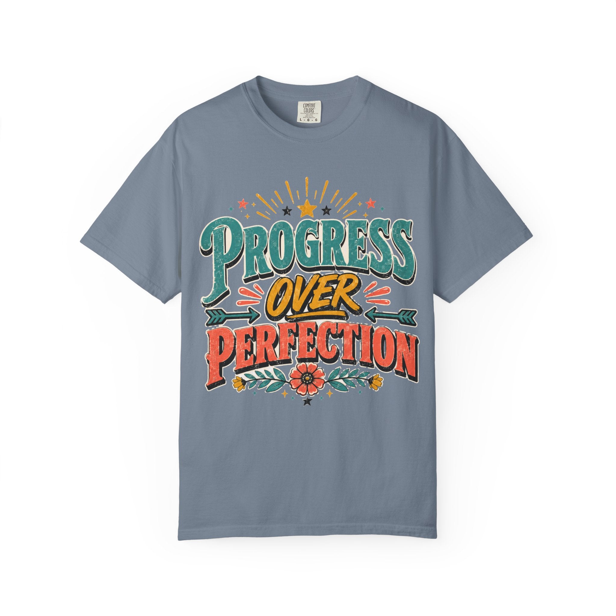 Progress Over Perfection T-Shirt — Motivational Graphic Tee