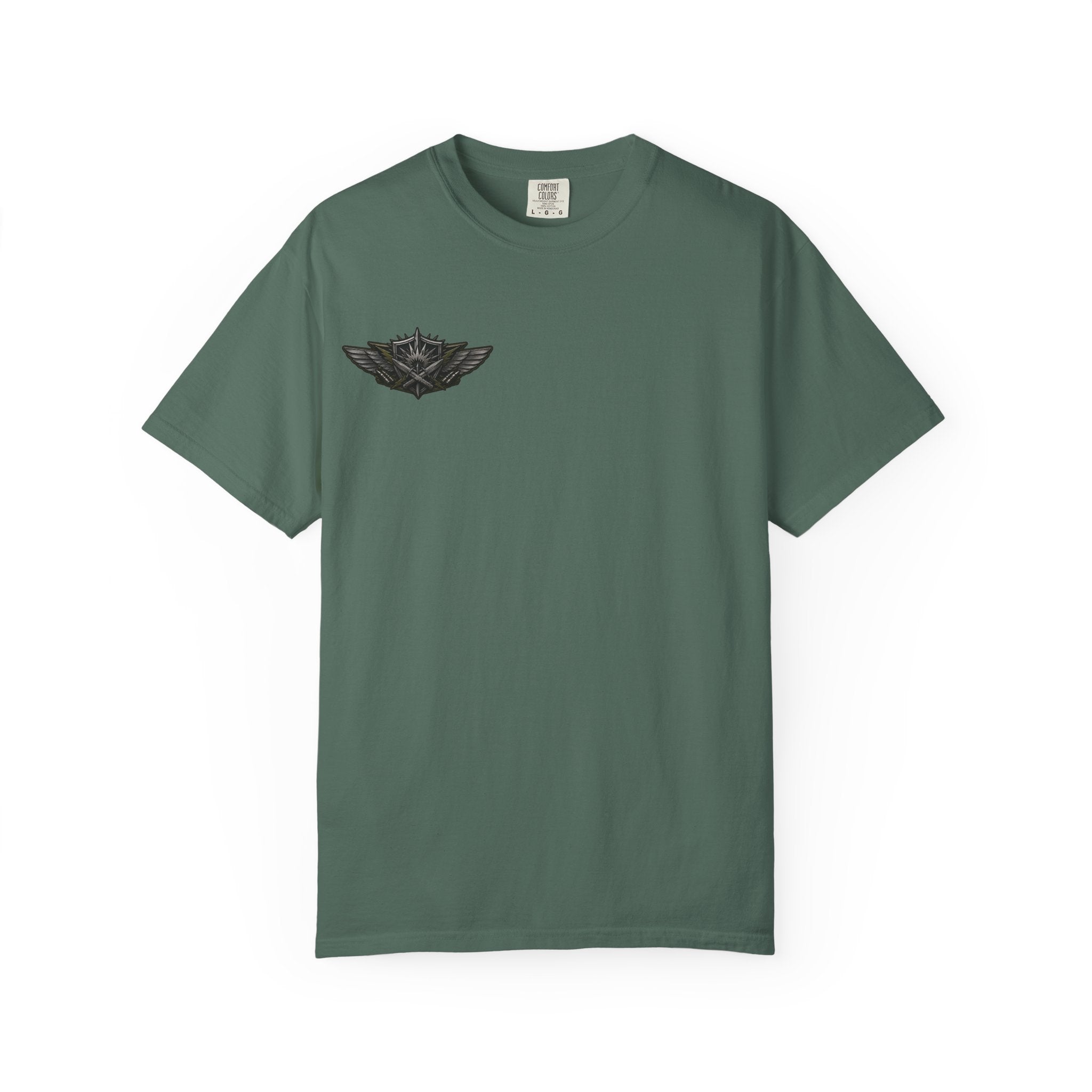 Combat Action T-Shirt — Military Patch Graphic Tee