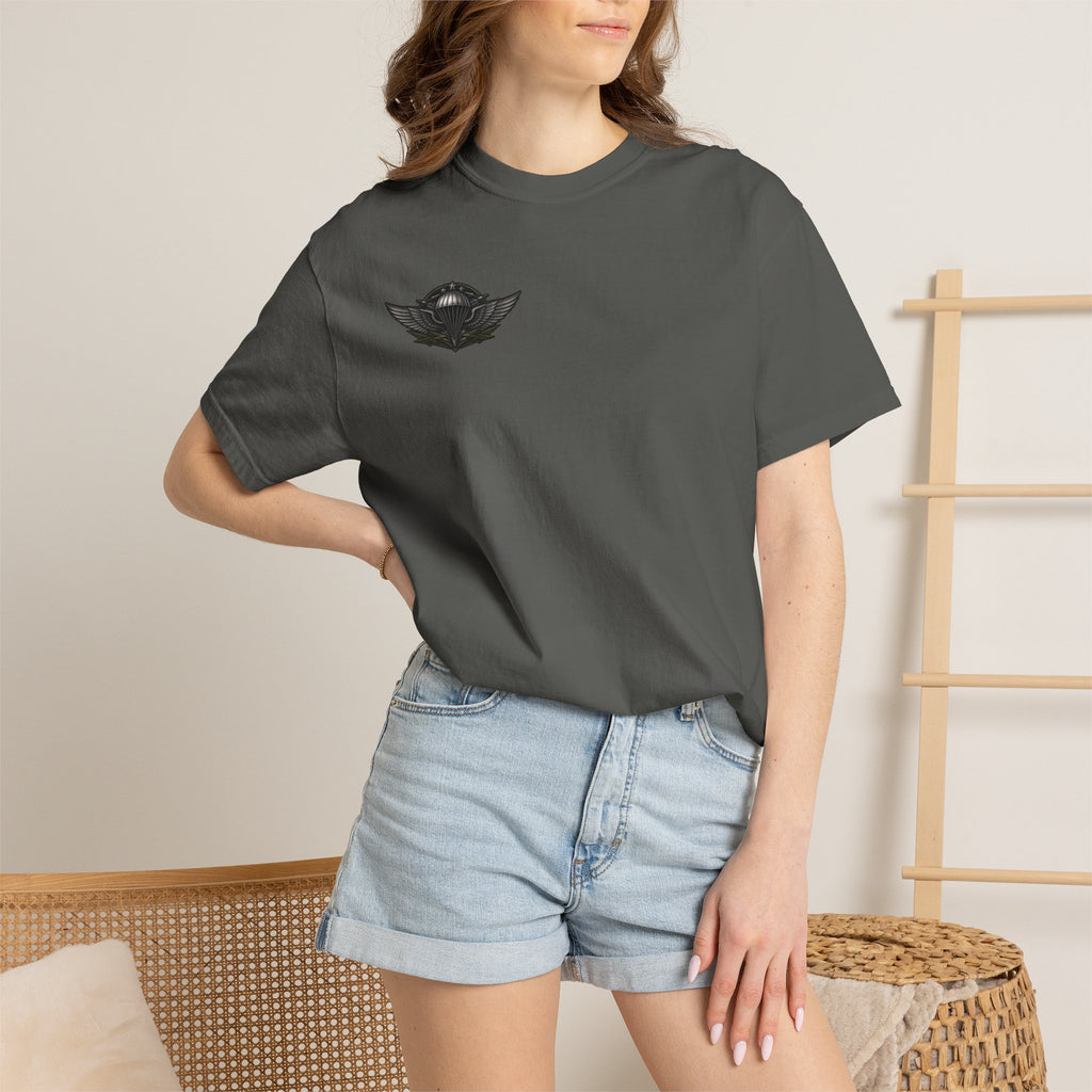 Parachutist Wings T-Shirt — Military Airborne Pilot Badge Tee