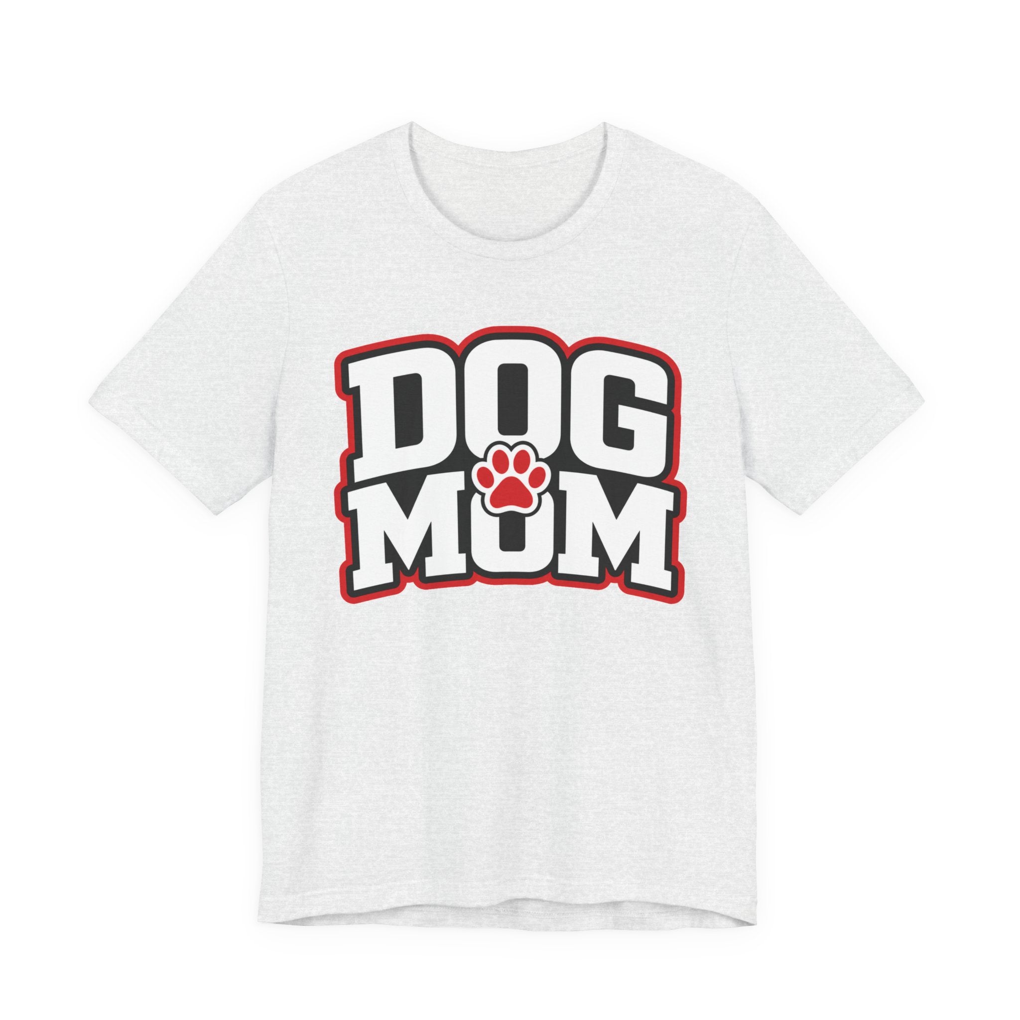 Dog Mom T-Shirt — Bold Paw Graphic Tee for Dog Lovers