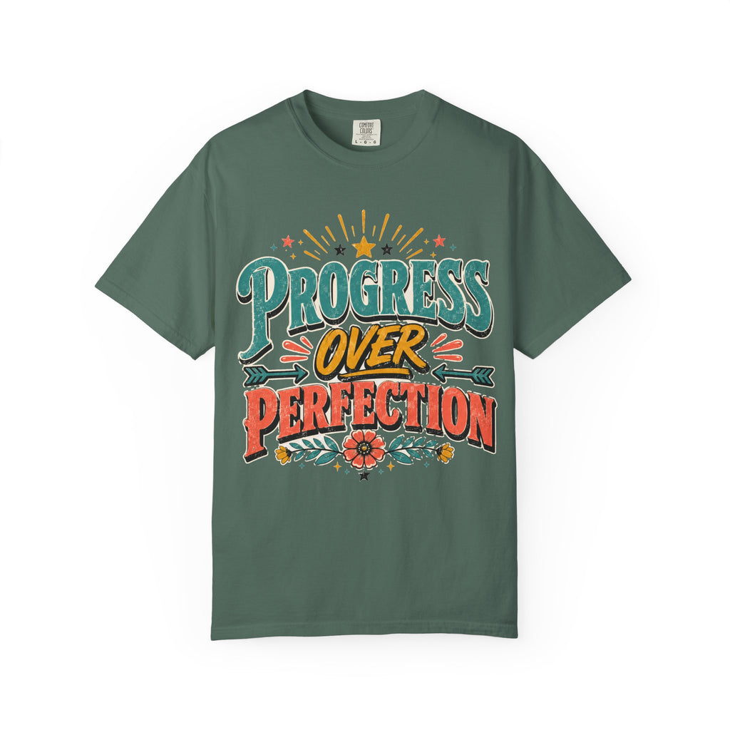 Progress Over Perfection T-Shirt — Motivational Graphic Tee