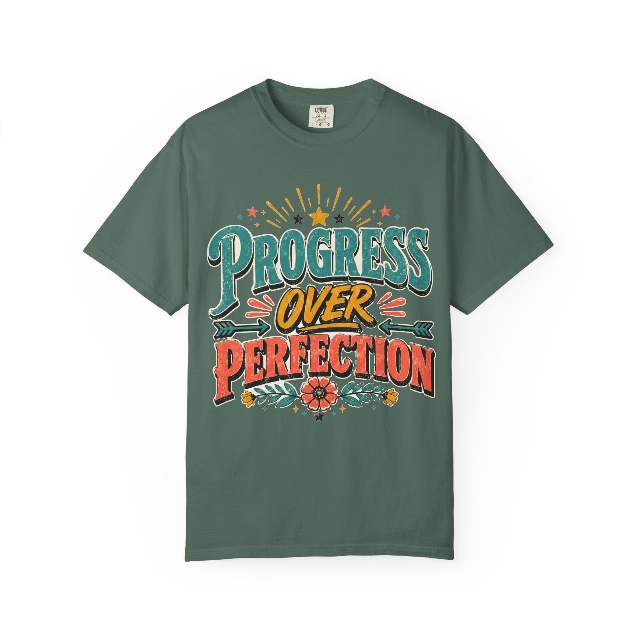 Progress Over Perfection T-Shirt — Motivational Graphic Tee