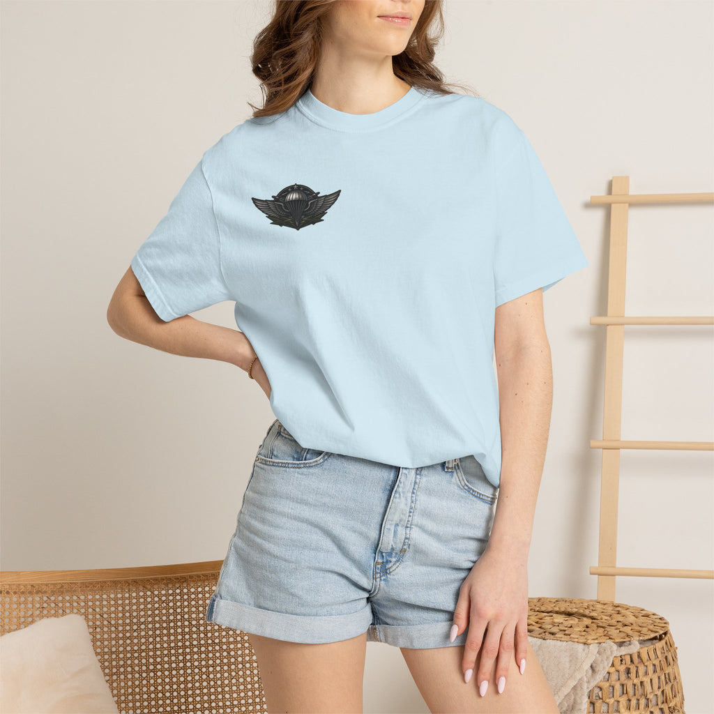 Parachutist Wings T-Shirt — Military Airborne Pilot Badge Tee