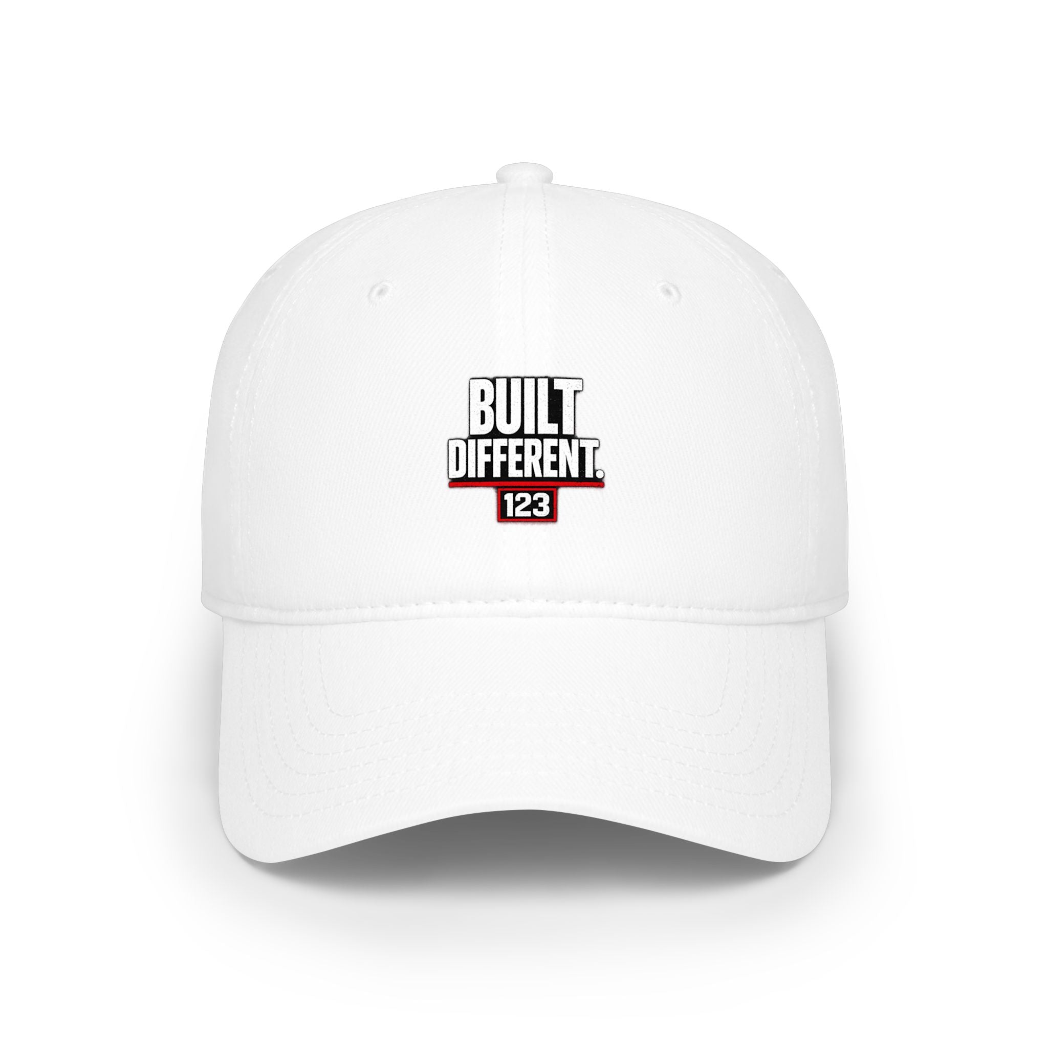 Built Different 123 Red Baseball Cap