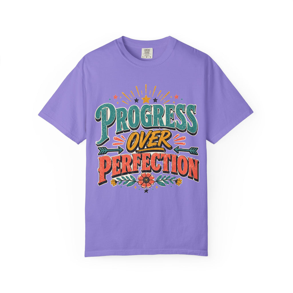Progress Over Perfection T-Shirt — Motivational Graphic Tee