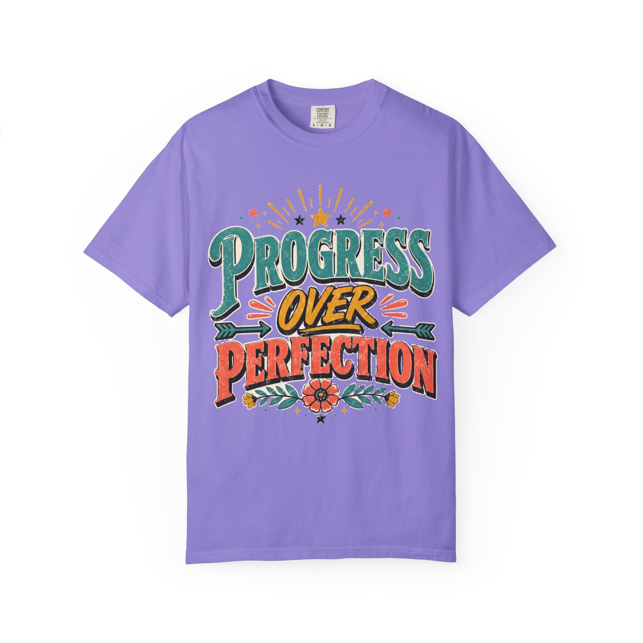 Progress Over Perfection T-Shirt — Motivational Graphic Tee