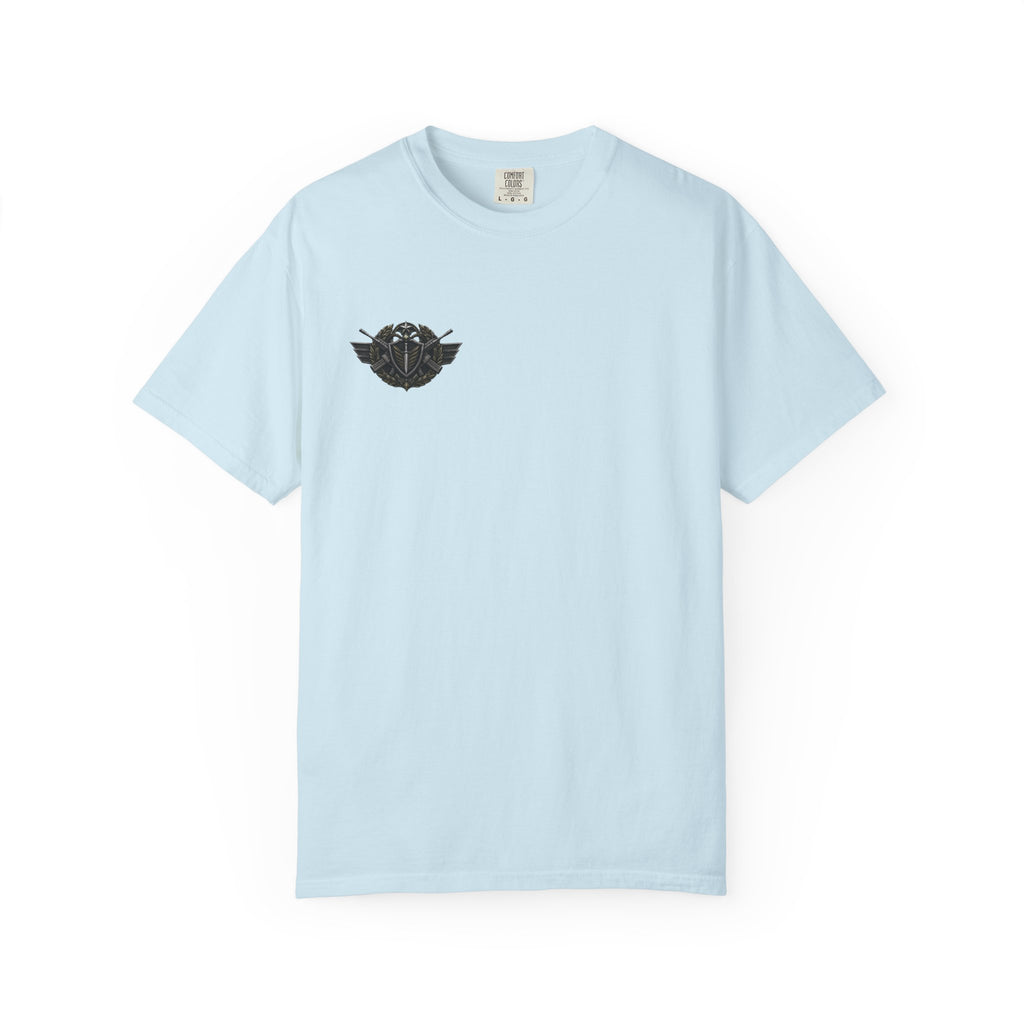 Vintage Winged Skull T-Shirt — Small Chest Graphic, Edgy Biker Style