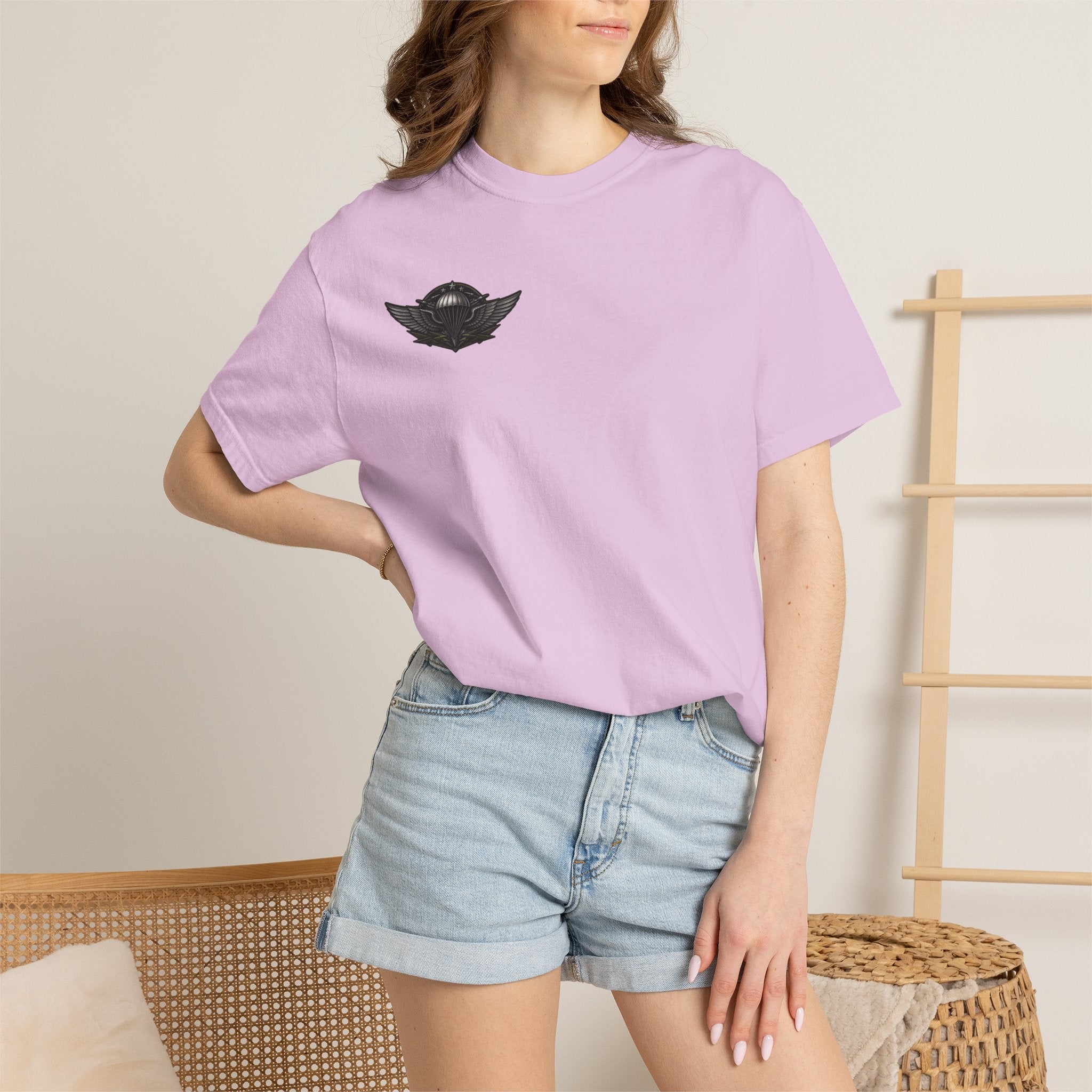 Parachutist Wings T-Shirt — Military Airborne Pilot Badge Tee