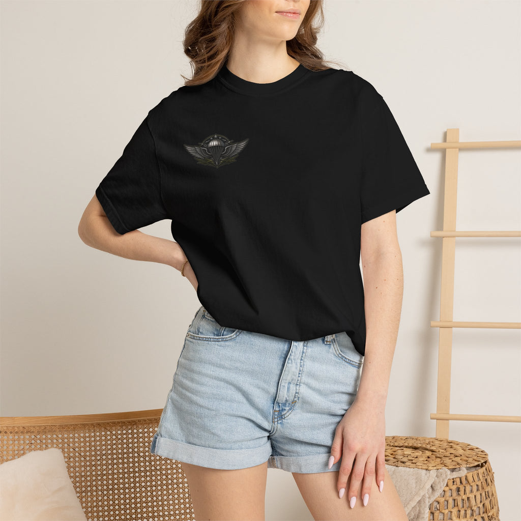Parachutist Wings T-Shirt — Military Airborne Pilot Badge Tee
