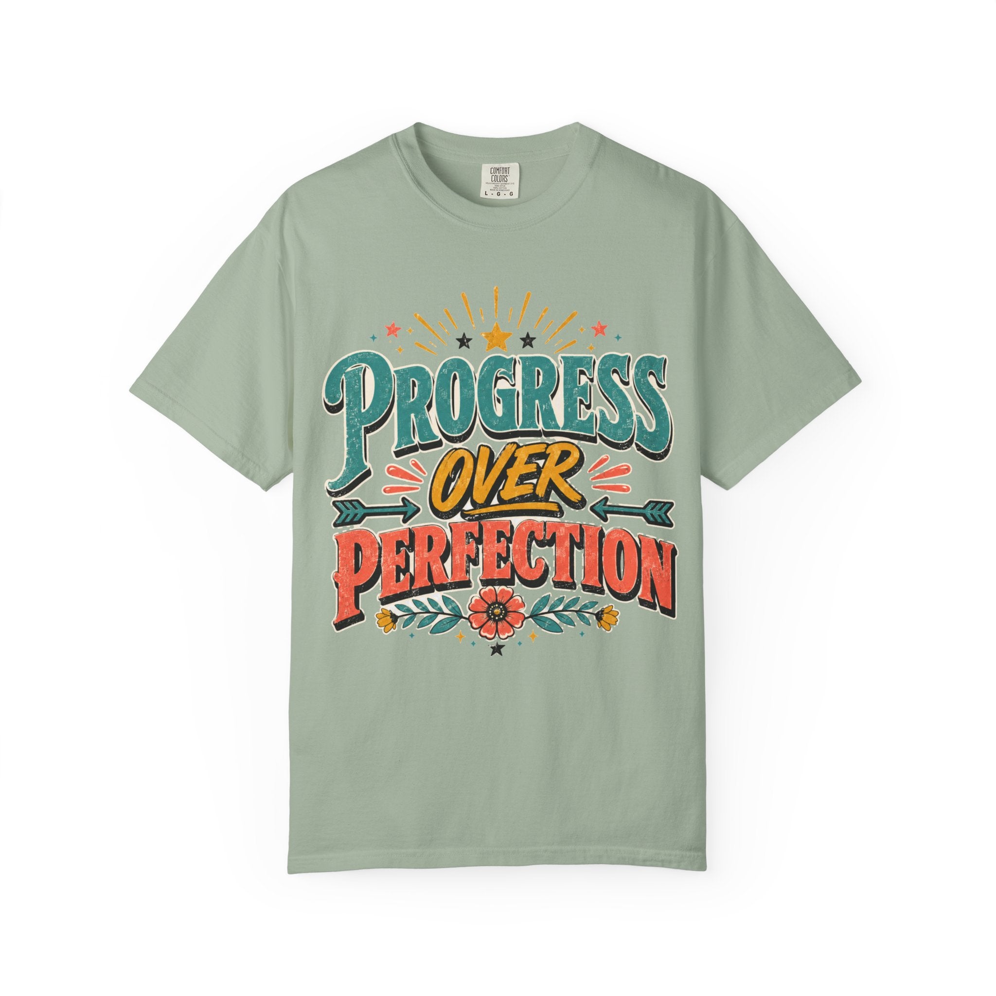 Progress Over Perfection T-Shirt — Motivational Graphic Tee