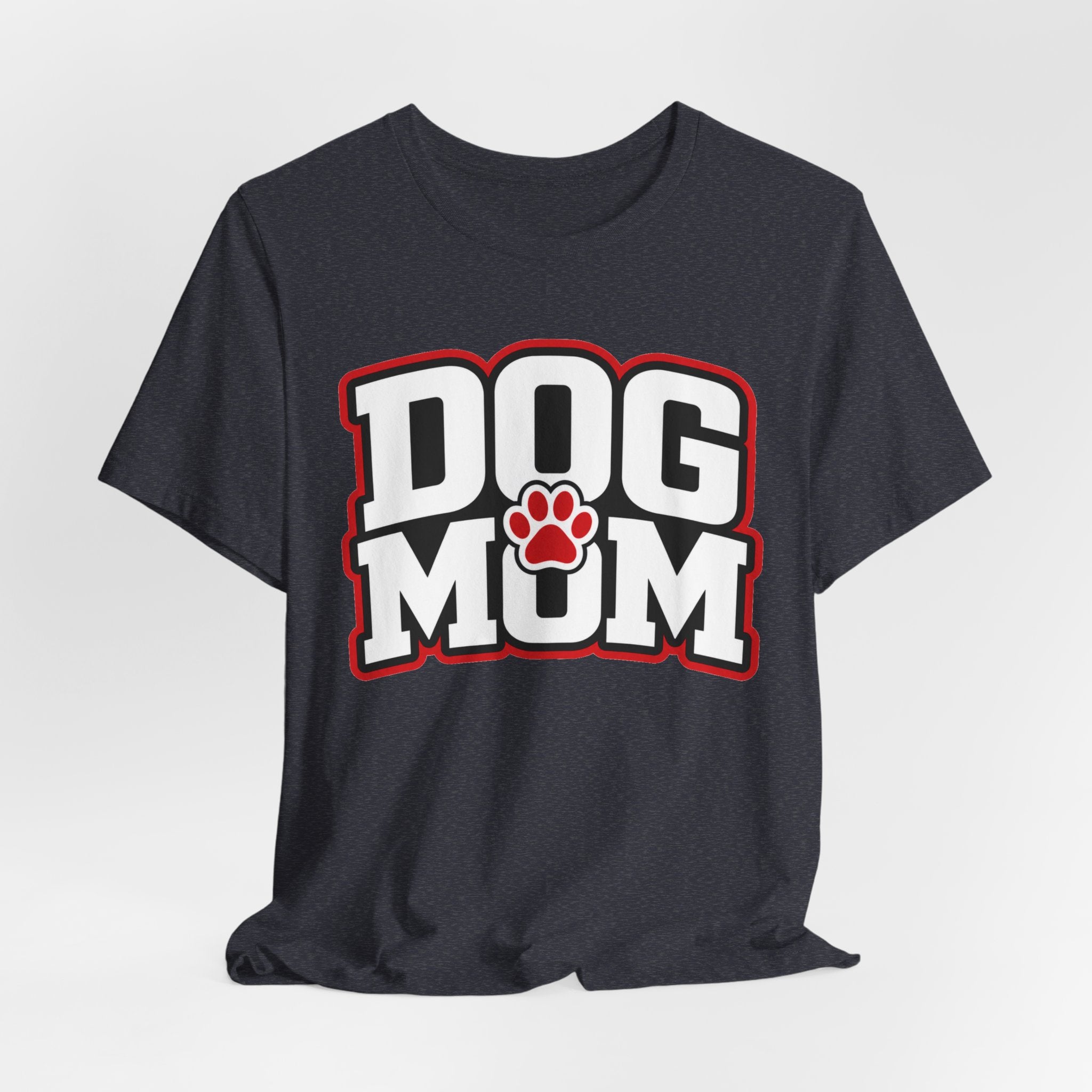 Dog Mom T-Shirt — Bold Paw Graphic Tee for Dog Lovers
