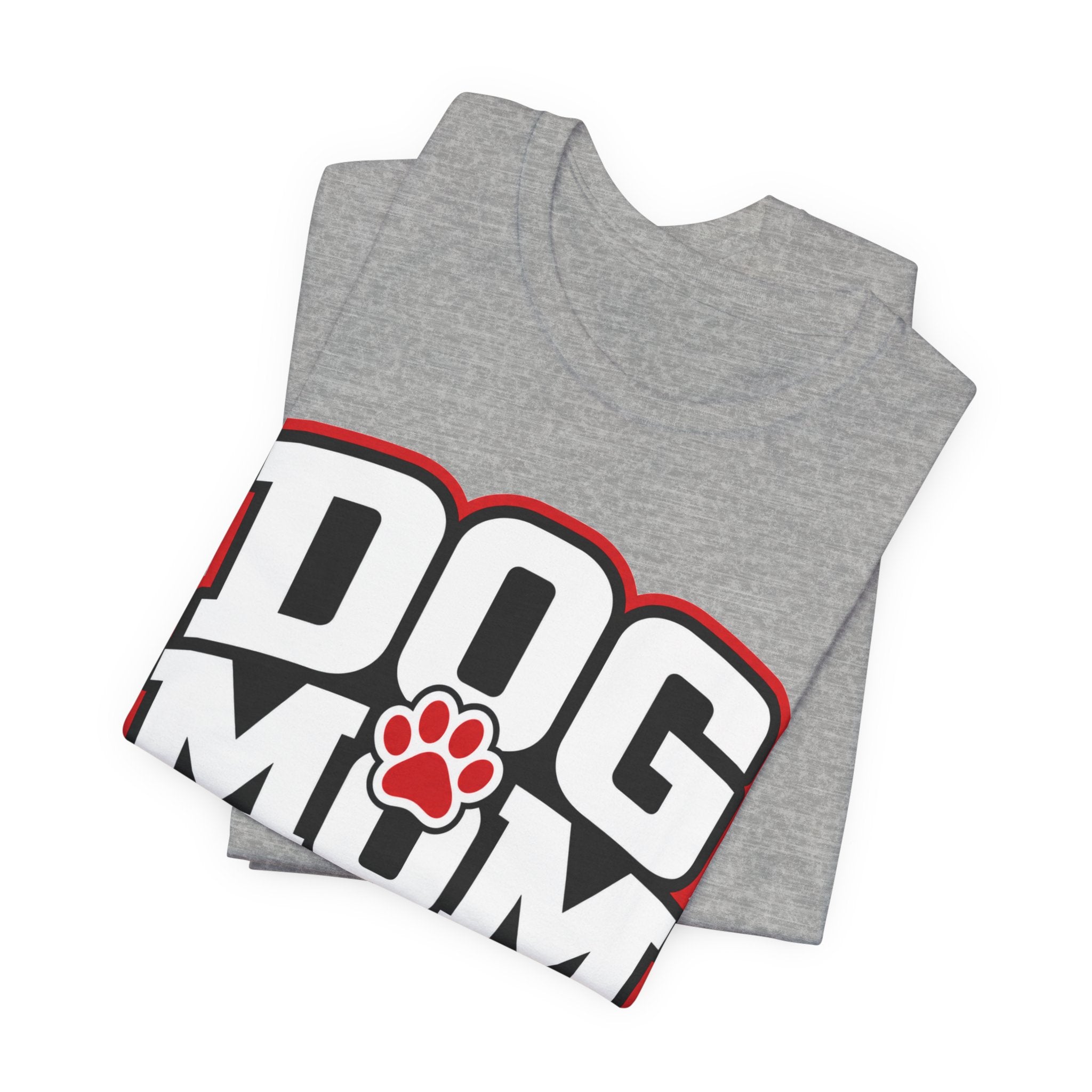 Dog Mom T-Shirt — Bold Paw Graphic Tee for Dog Lovers