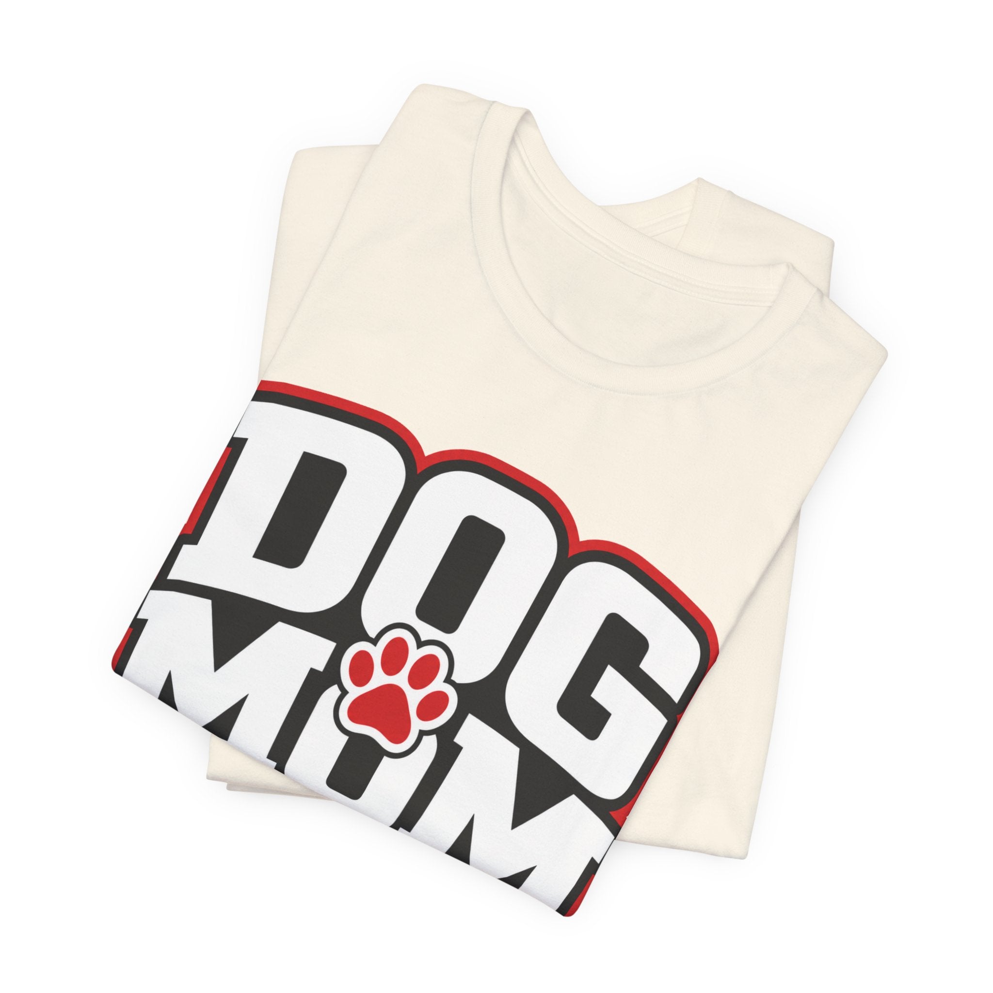 Dog Mom T-Shirt — Bold Paw Graphic Tee for Dog Lovers