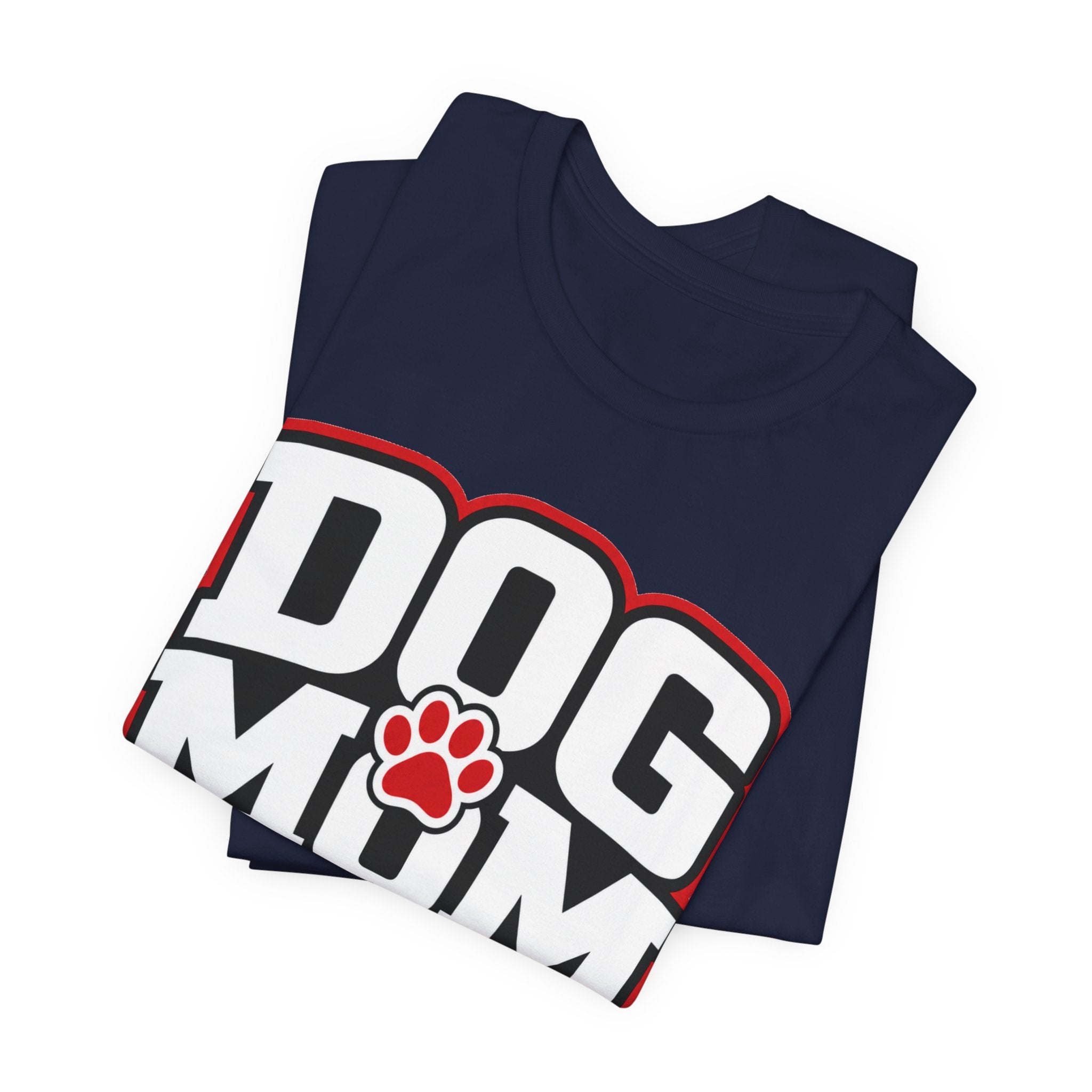 Dog Mom T-Shirt — Bold Paw Graphic Tee for Dog Lovers