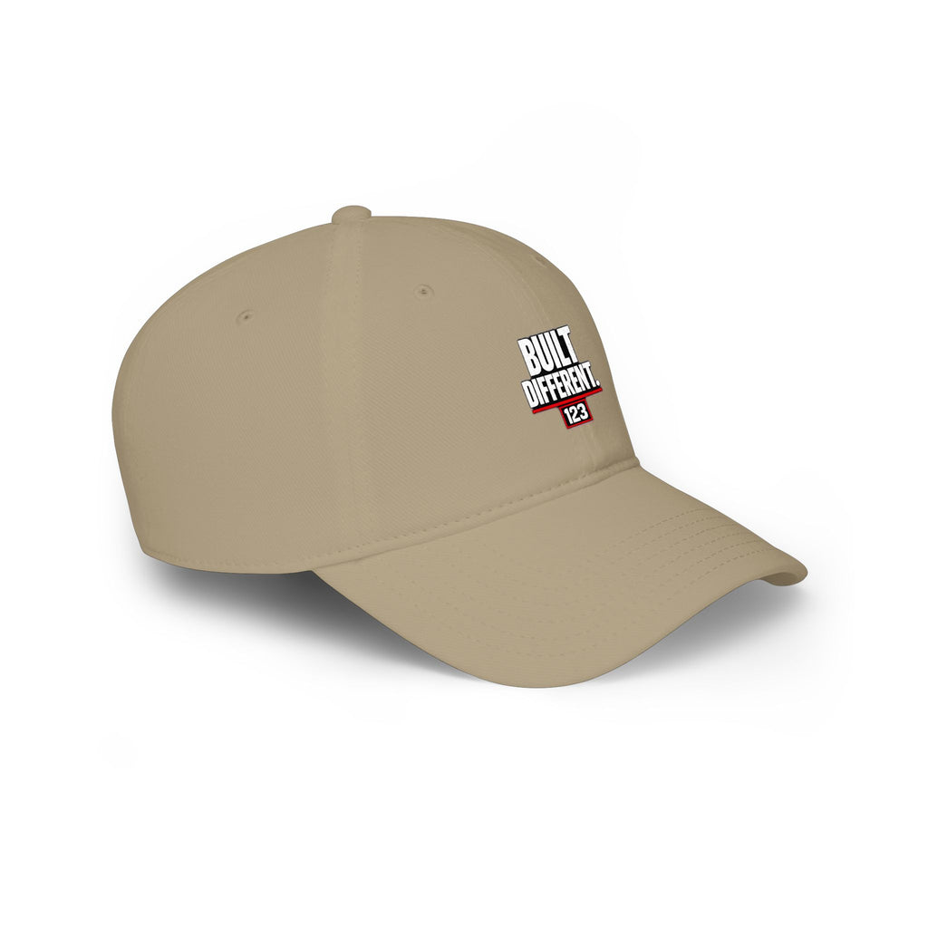 Built Different 123 Red Baseball Cap