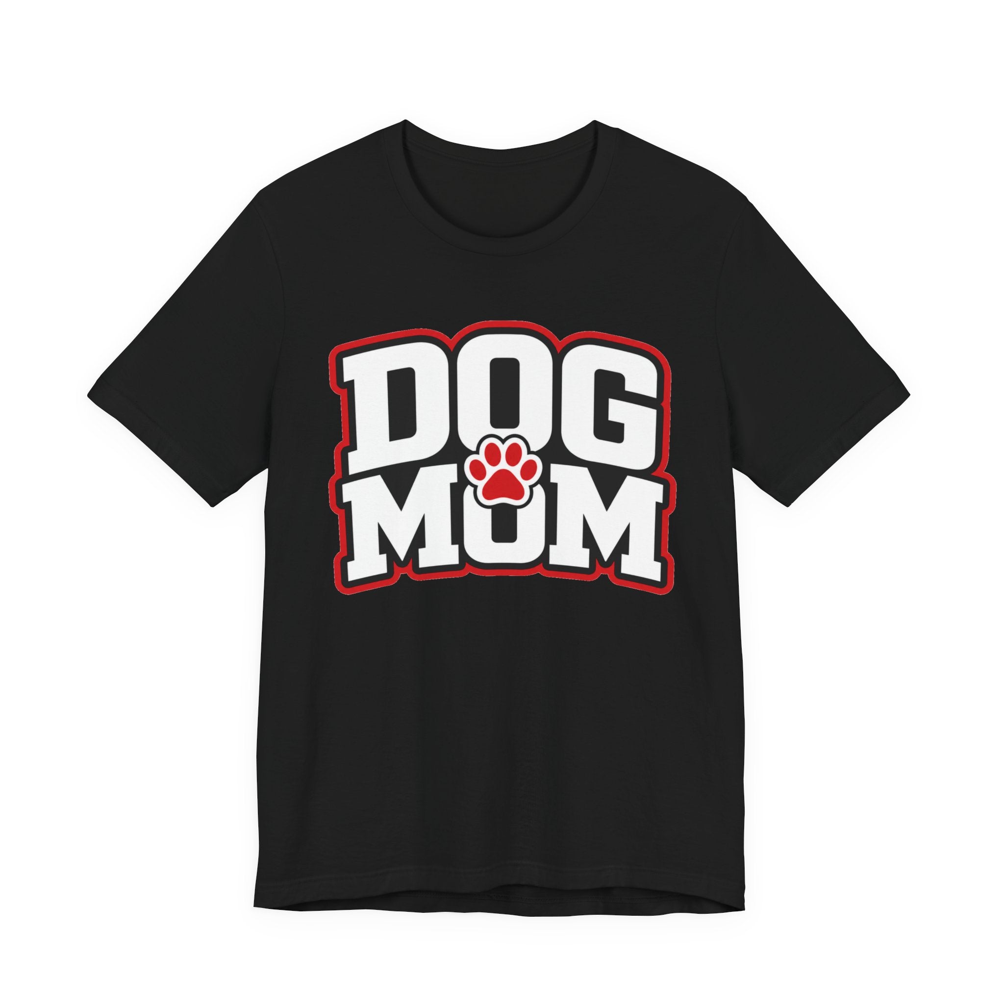 Dog Mom T-Shirt — Bold Paw Graphic Tee for Dog Lovers