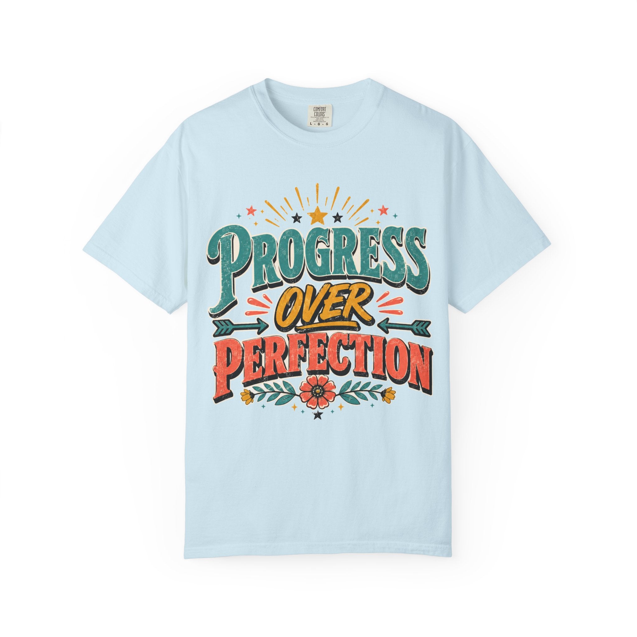 Progress Over Perfection T-Shirt — Motivational Graphic Tee