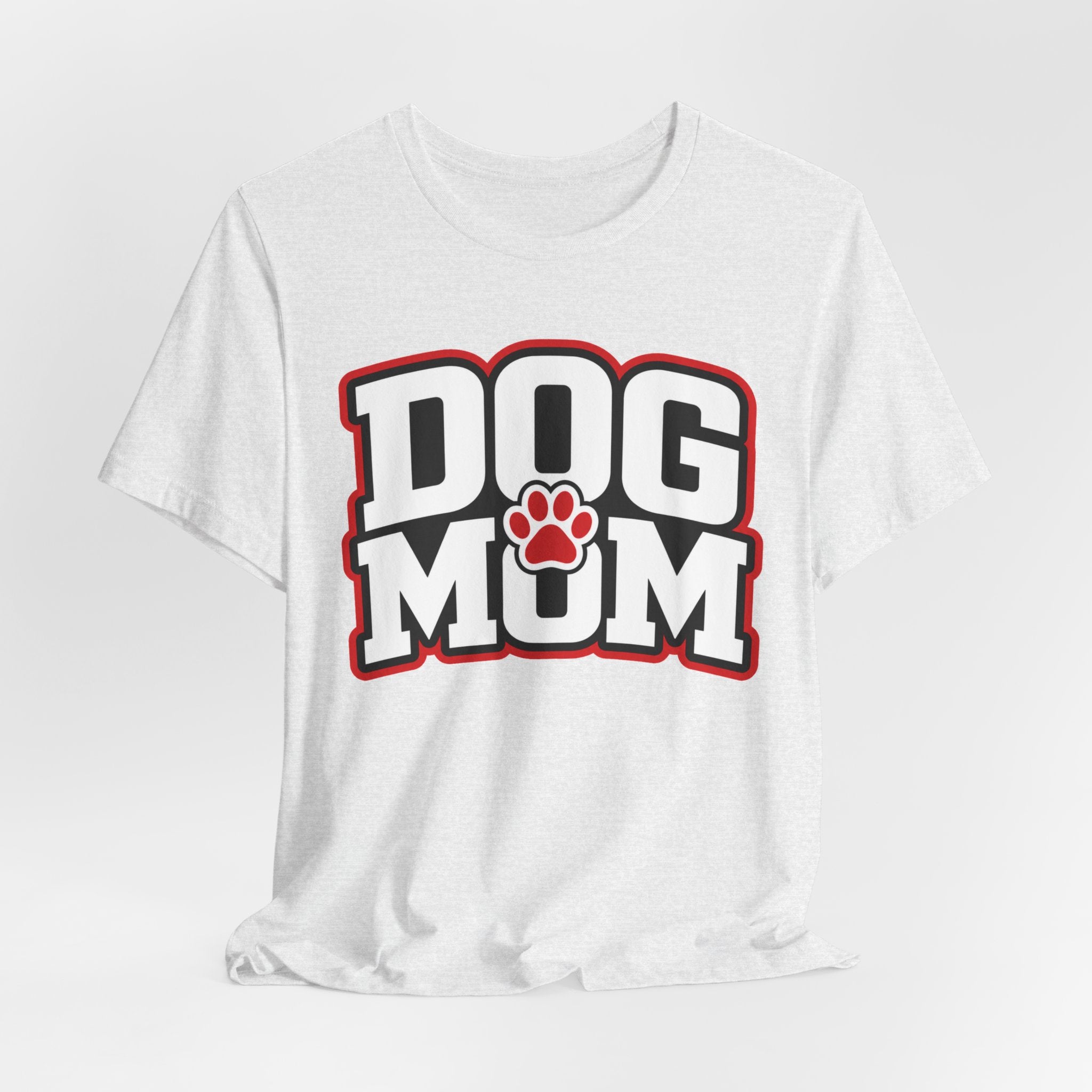 Dog Mom T-Shirt — Bold Paw Graphic Tee for Dog Lovers