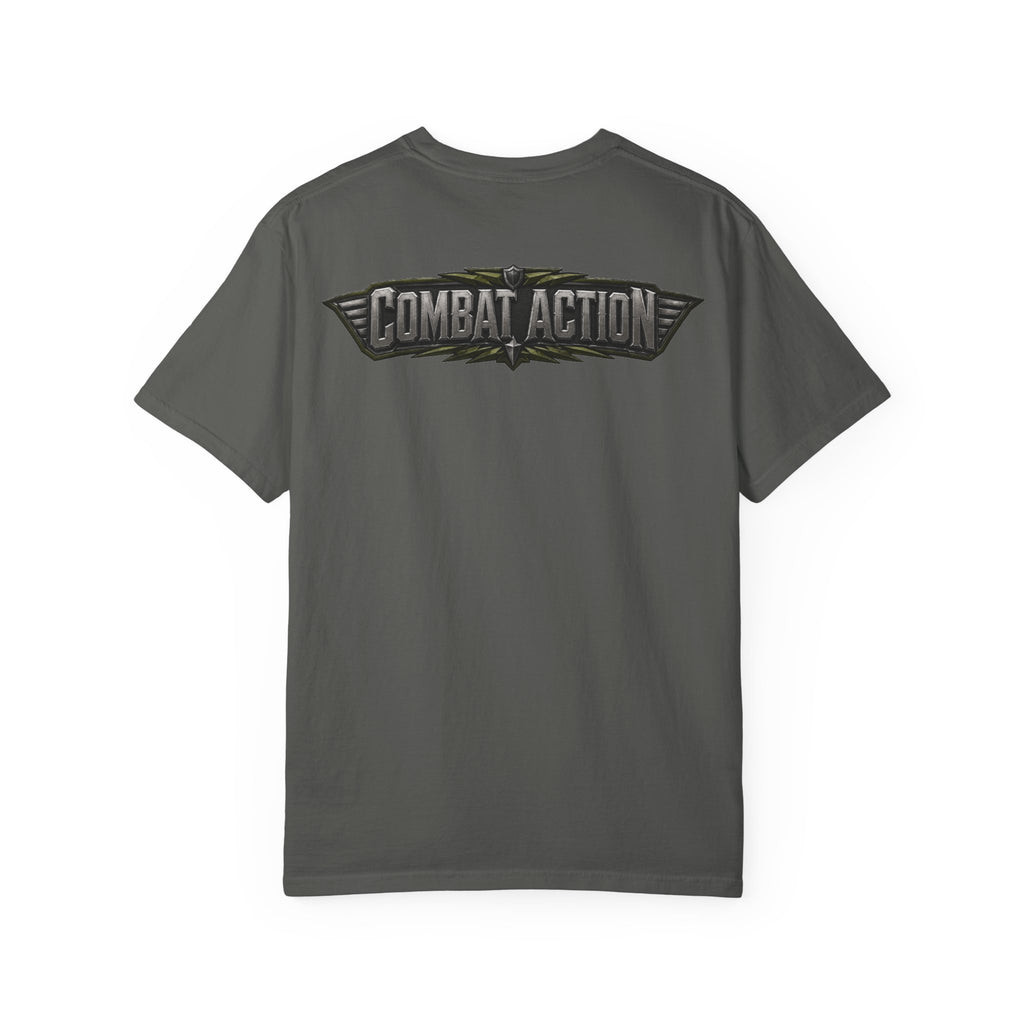 Combat Action T-Shirt — Military Patch Graphic Tee