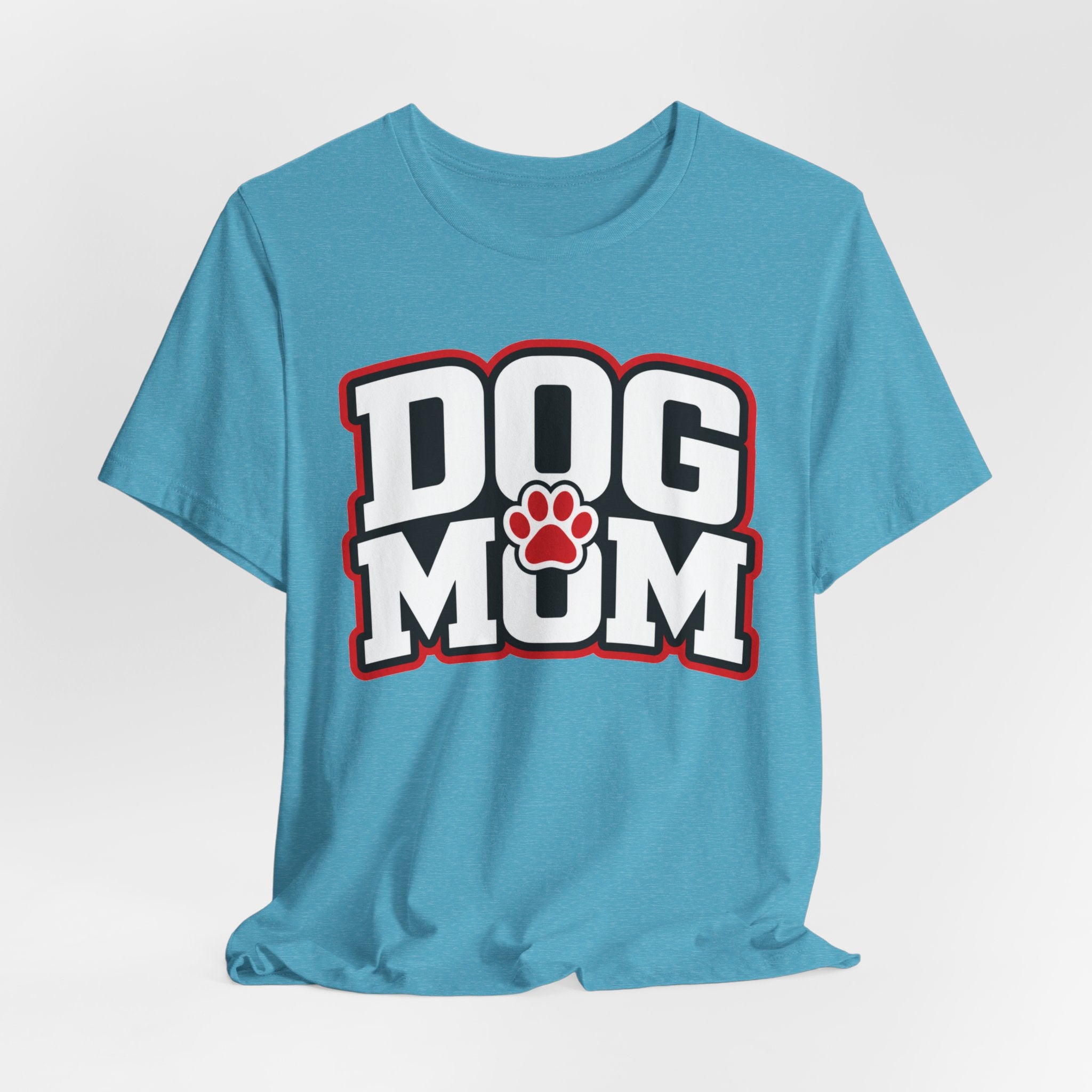 Dog Mom T-Shirt — Bold Paw Graphic Tee for Dog Lovers