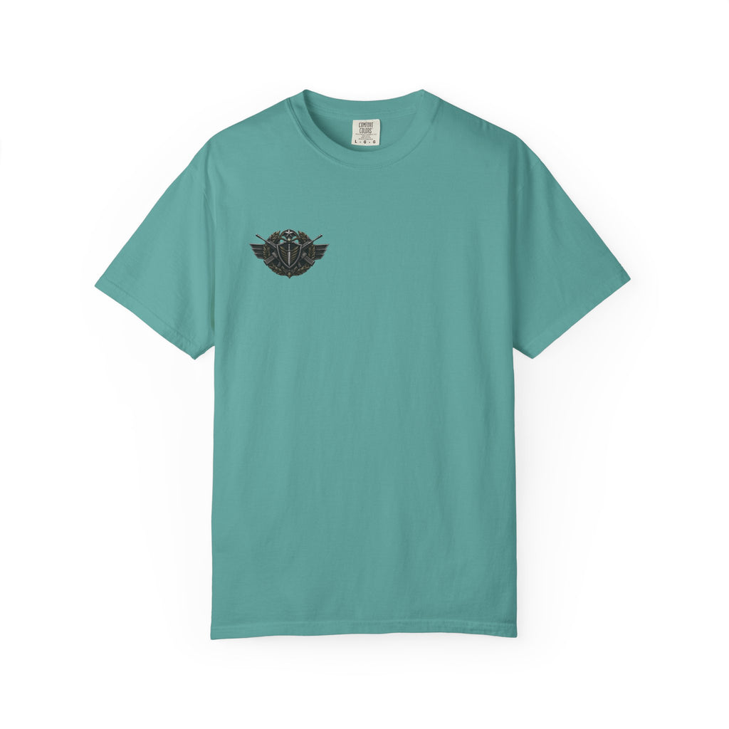 Vintage Winged Skull T-Shirt — Small Chest Graphic, Edgy Biker Style