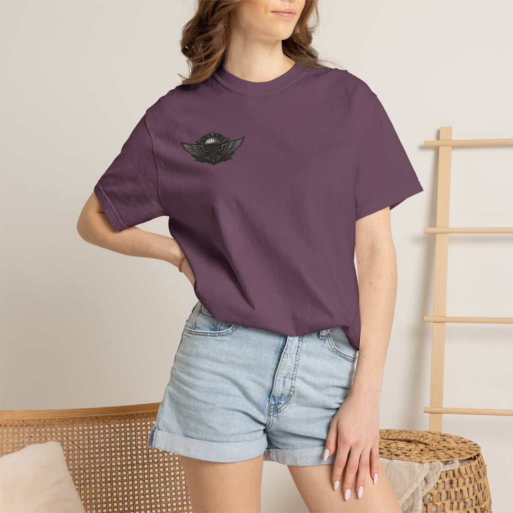 Parachutist Wings T-Shirt — Military Airborne Pilot Badge Tee