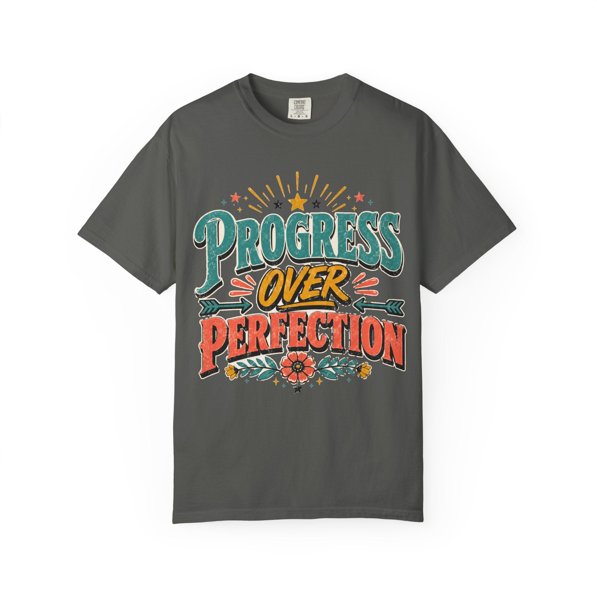 Progress Over Perfection T-Shirt — Motivational Graphic Tee