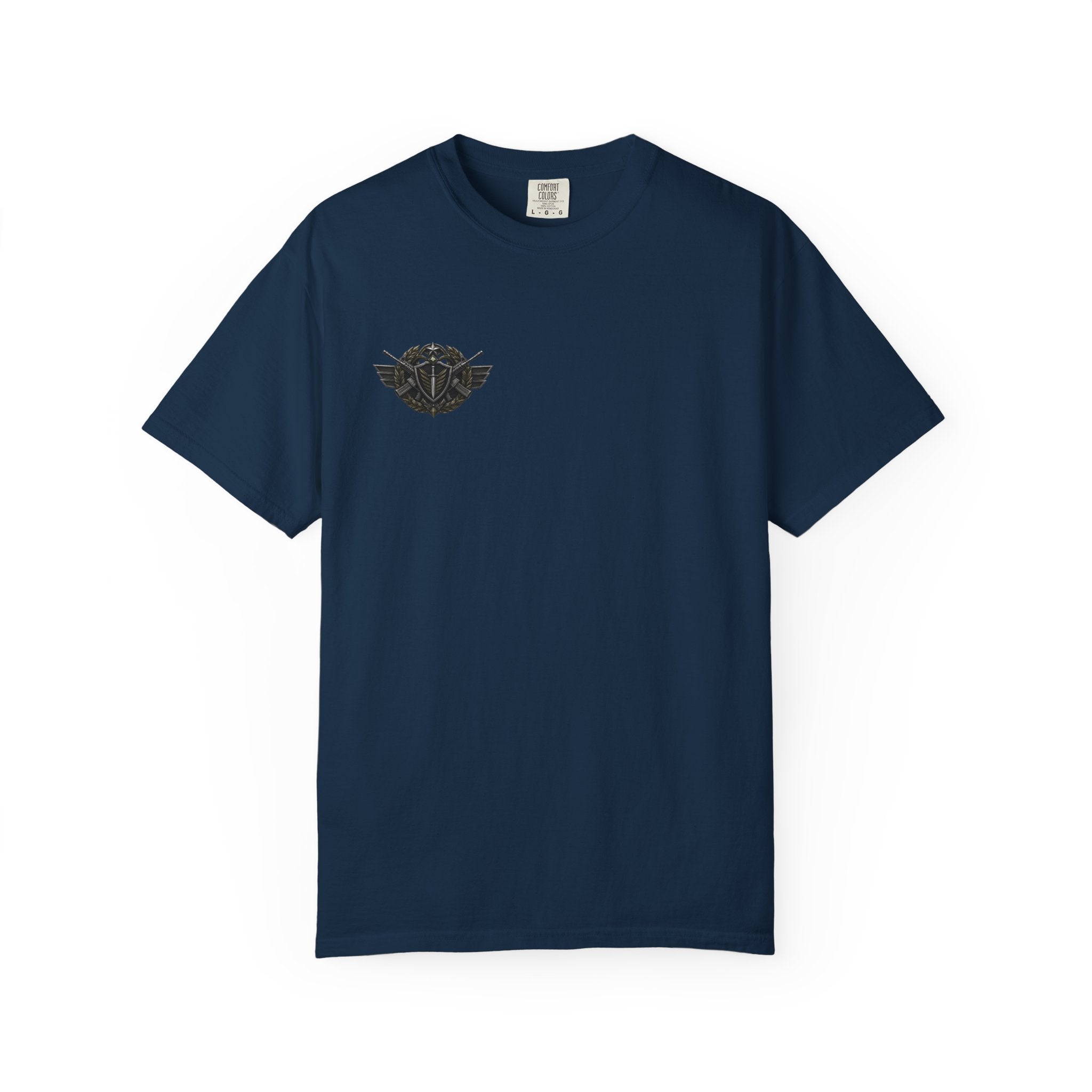 Vintage Winged Skull T-Shirt — Small Chest Graphic, Edgy Biker Style